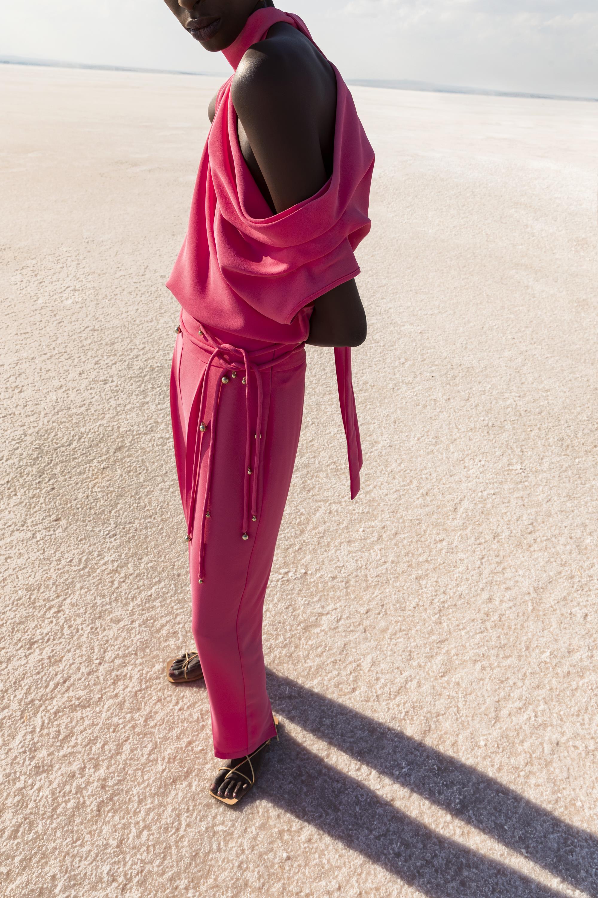 Kameya 20220 Pembe Pantalon