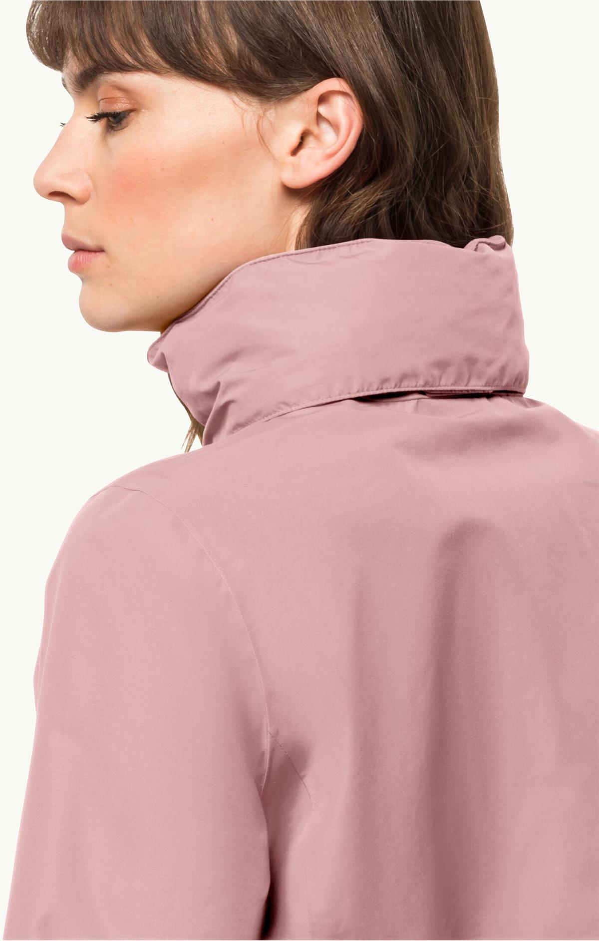 Jack Wolfskin Stormy Point 2L JKT Kadın Ceket 1111202-2203 Rose Smoke