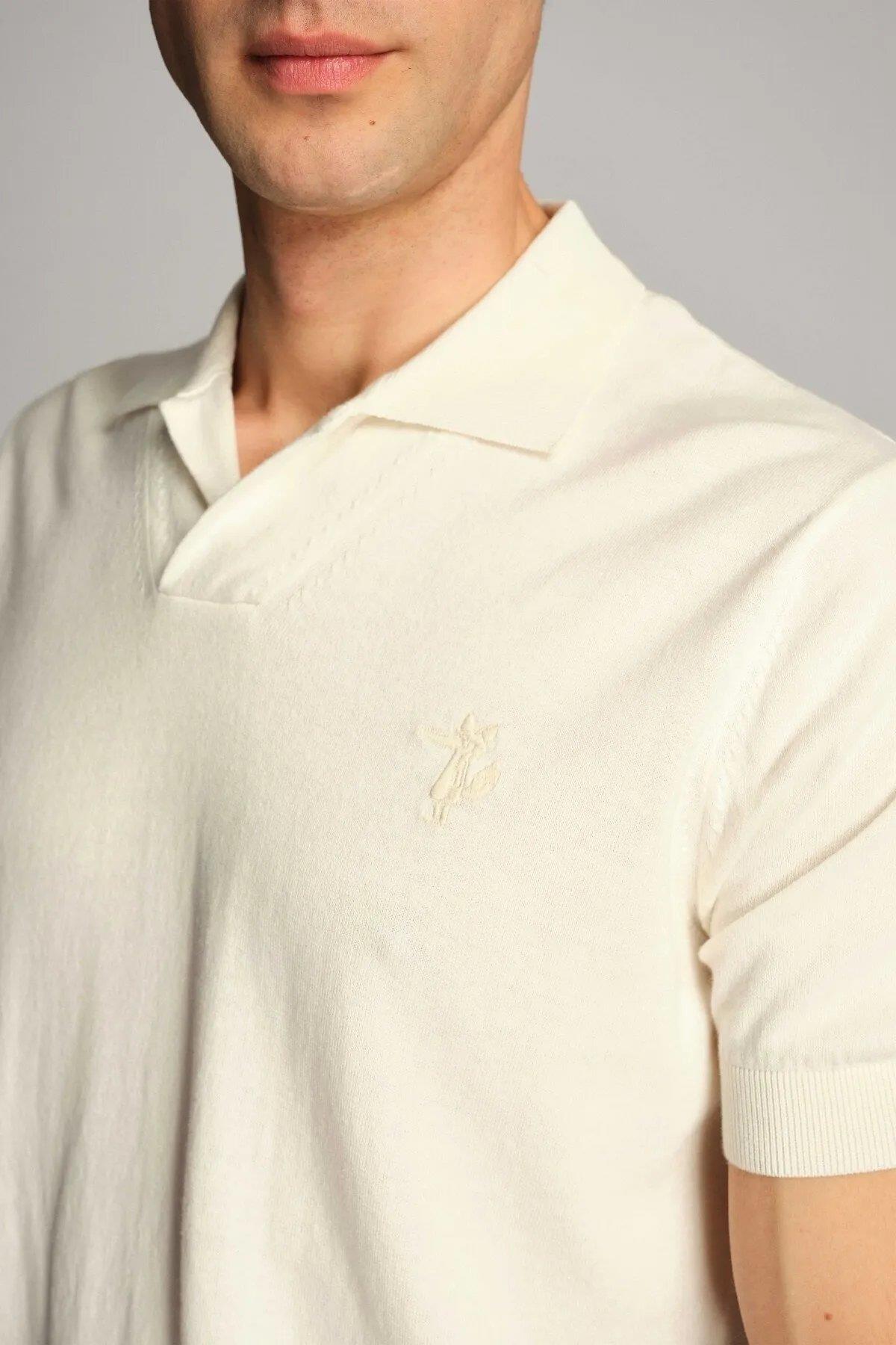 Ruck & Maul Erkek Polo T-Shirt 23806-1143 Marshmallow