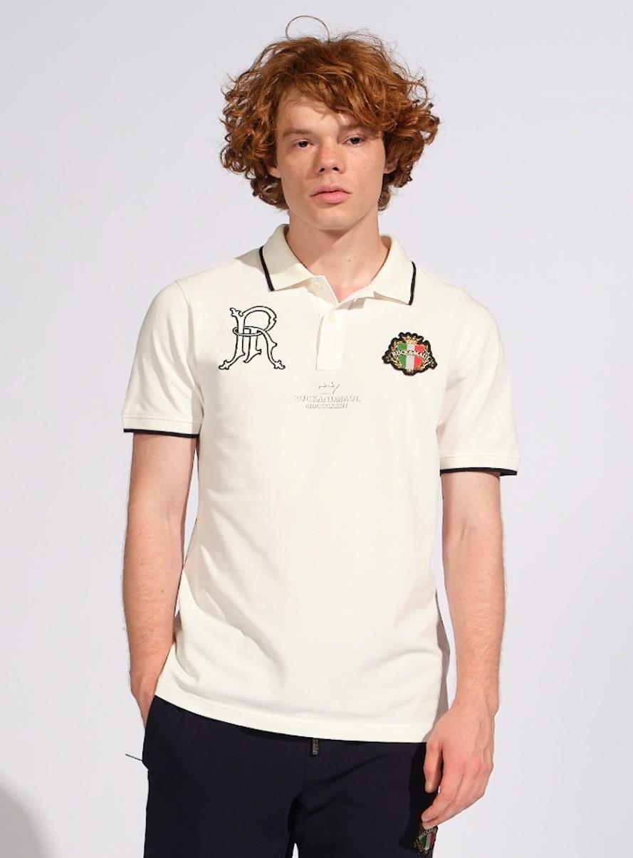 Ruck & Maul Erkek Polo T-Shirt 24886-4202 Cloud Dancer