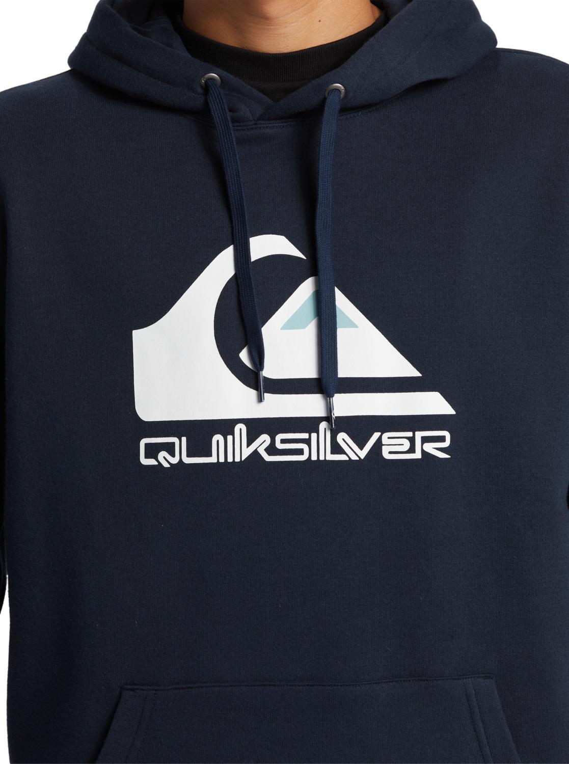 Quiksilver Big Logo Hoodie Erkek Sweatshirt AQYFT03356-NA0 Dark Navy