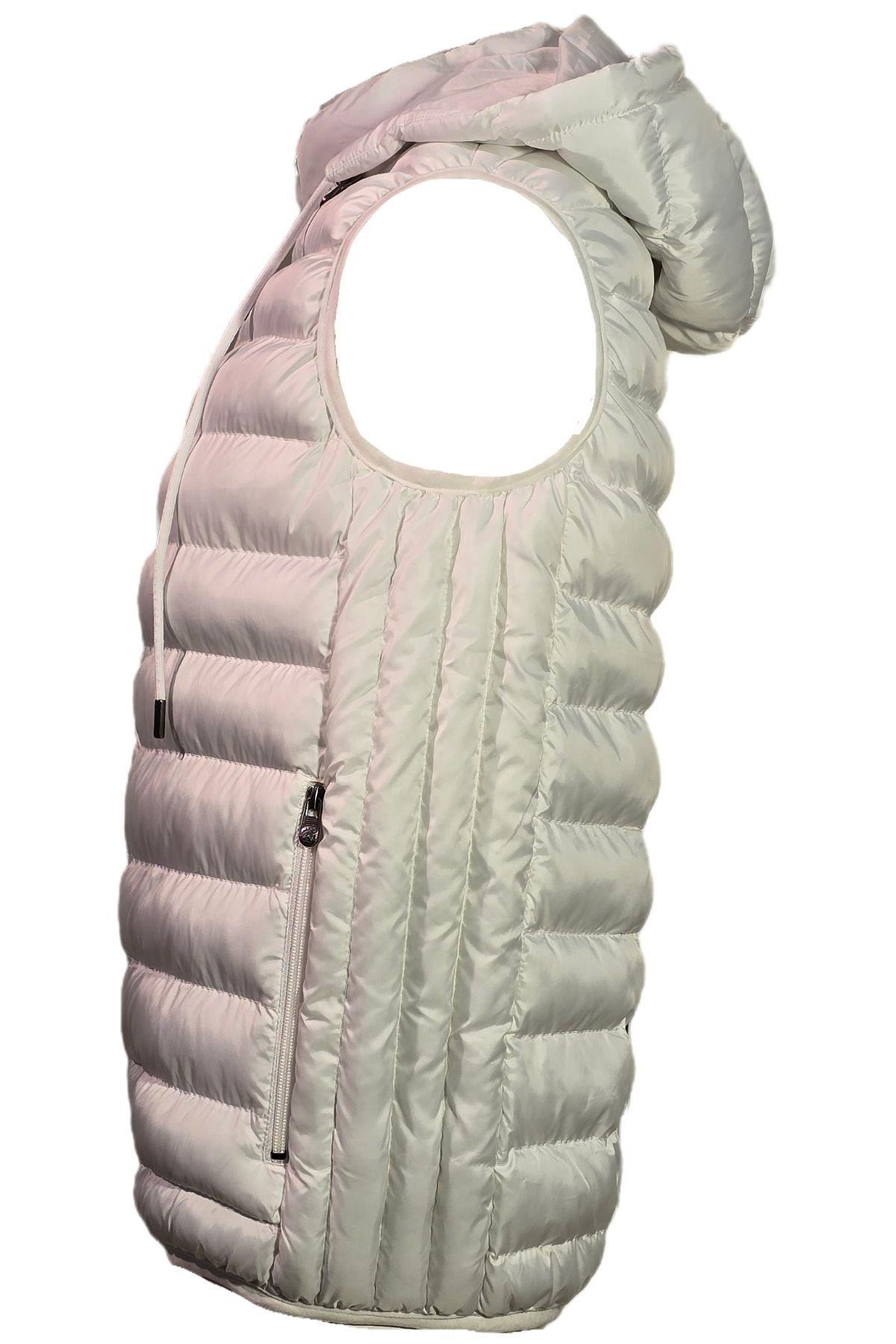 Campione 3429801 Erkek Kapşonlu Yelek Off White