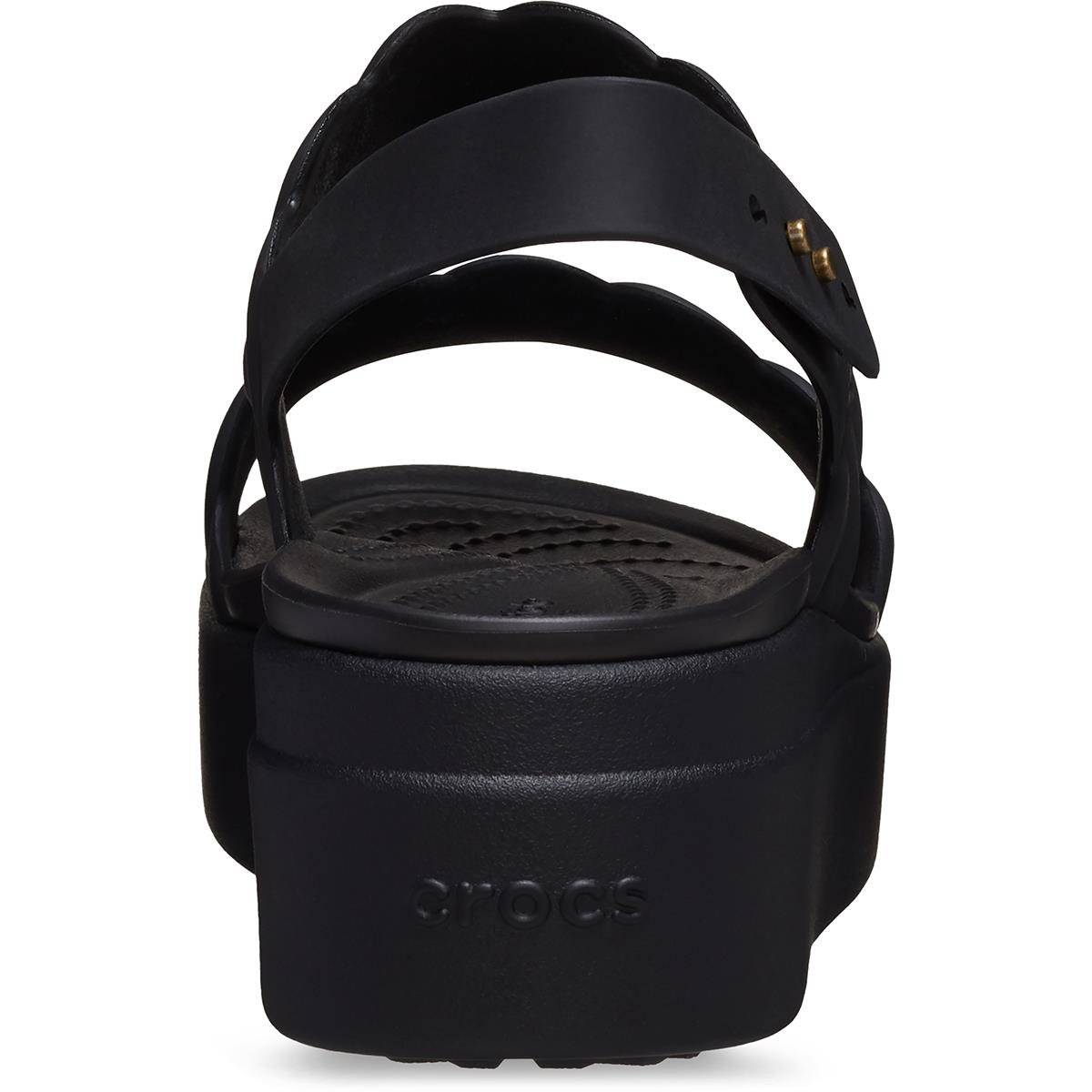 Crocs Brooklyn Woven Low Wedge Kadın Terlik 209977-060 Black