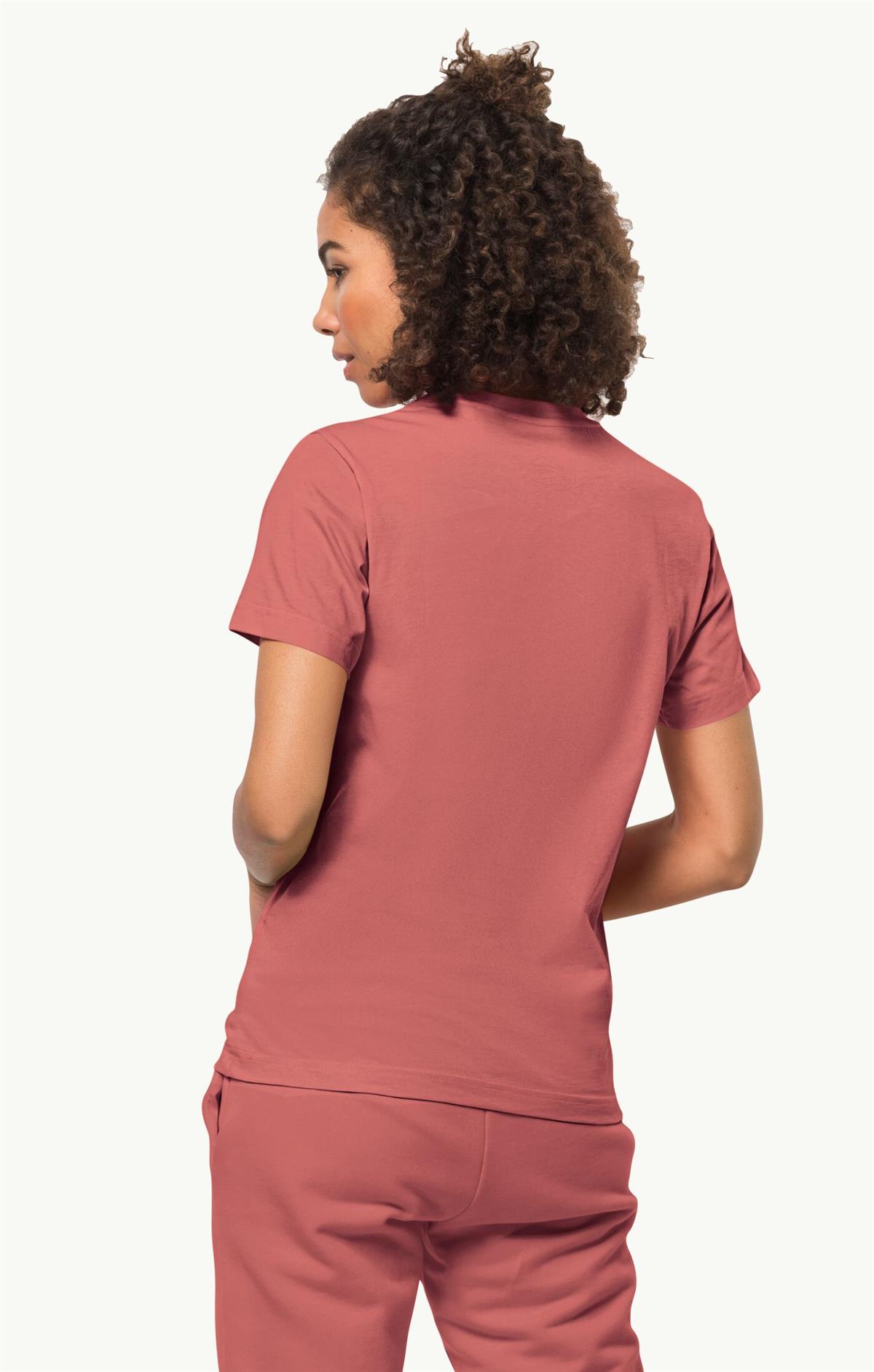 Jack Wolfskin Essential T Kadın T-Shirt 1808352-2183 Faded Rose