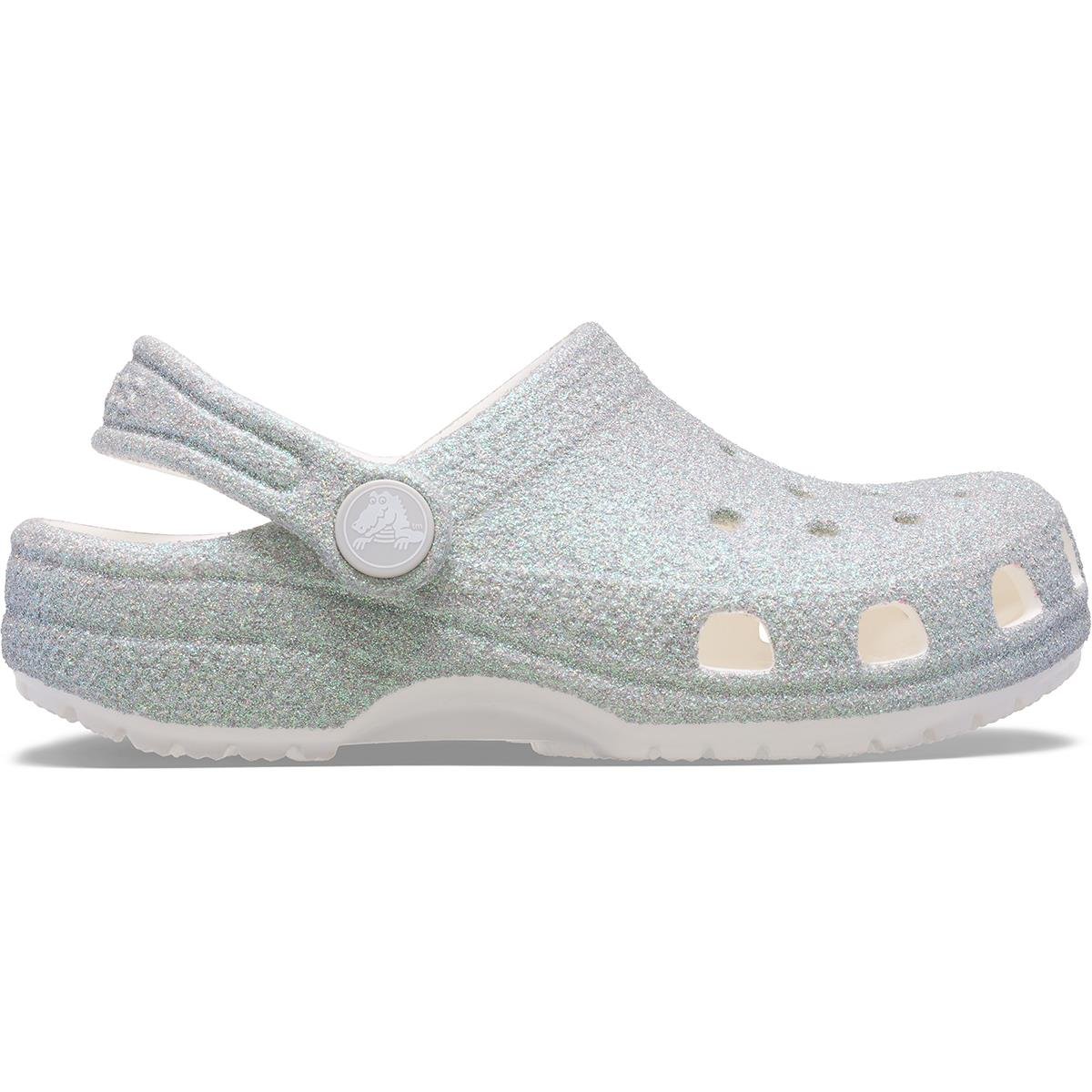 Crocs Classic Iridescent Glitter Classic Clog Çocuk Terlik 210986-100 White