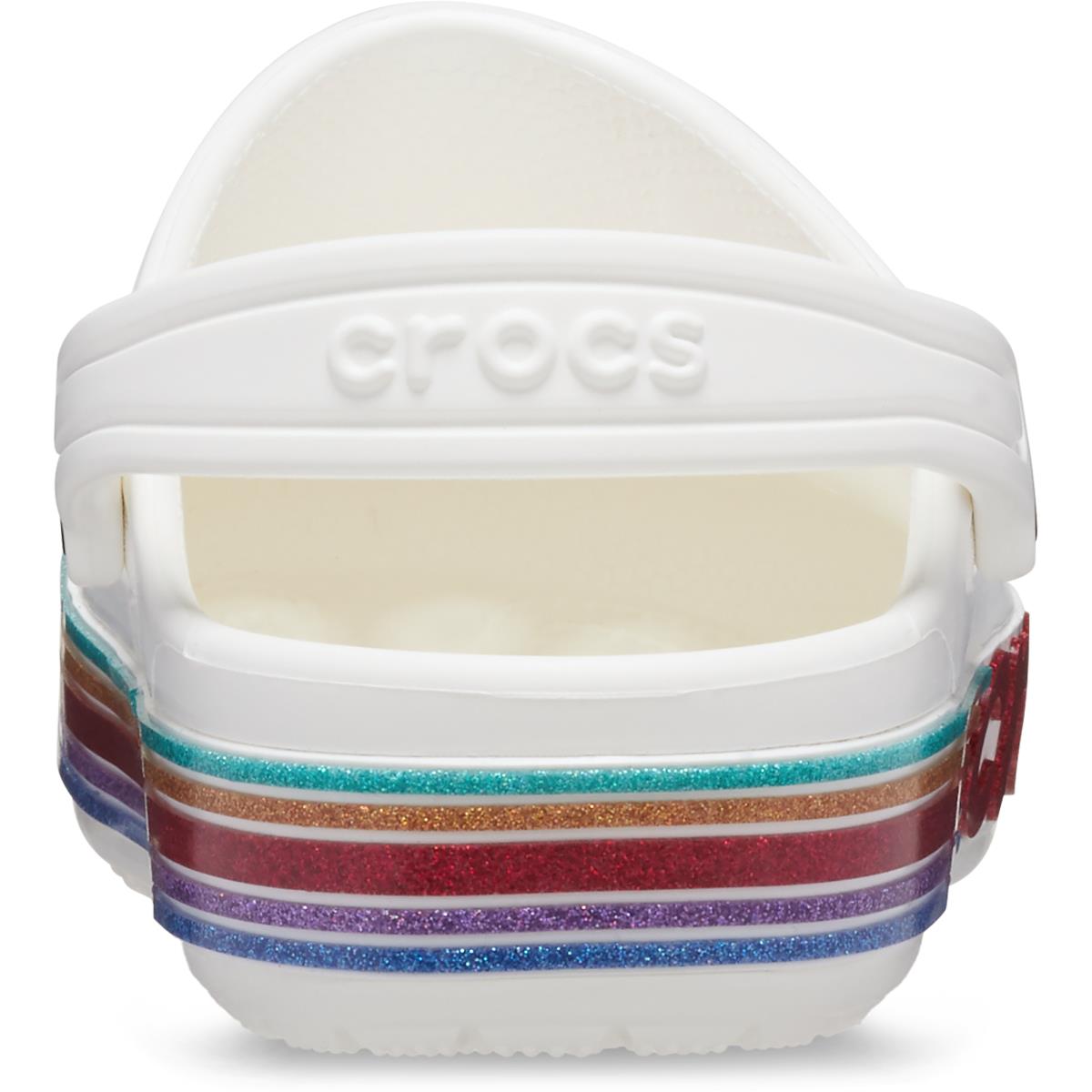 Crocs Bayaband Rainbow Glitter Clog Çocuk Terlik 209730-100 White