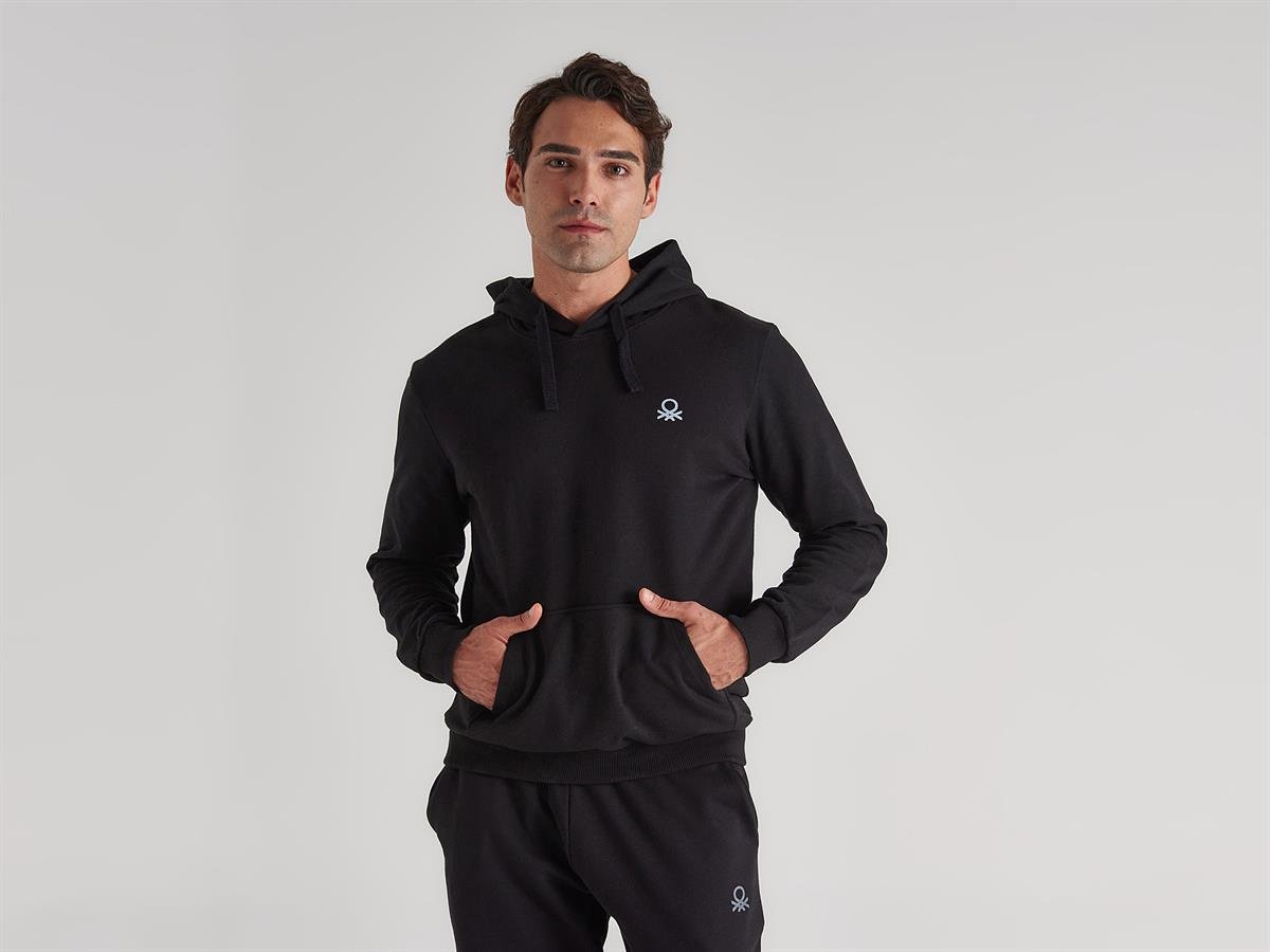 BENETTON ERKEK M057  KAPÜŞONLU SWEATSHİRT