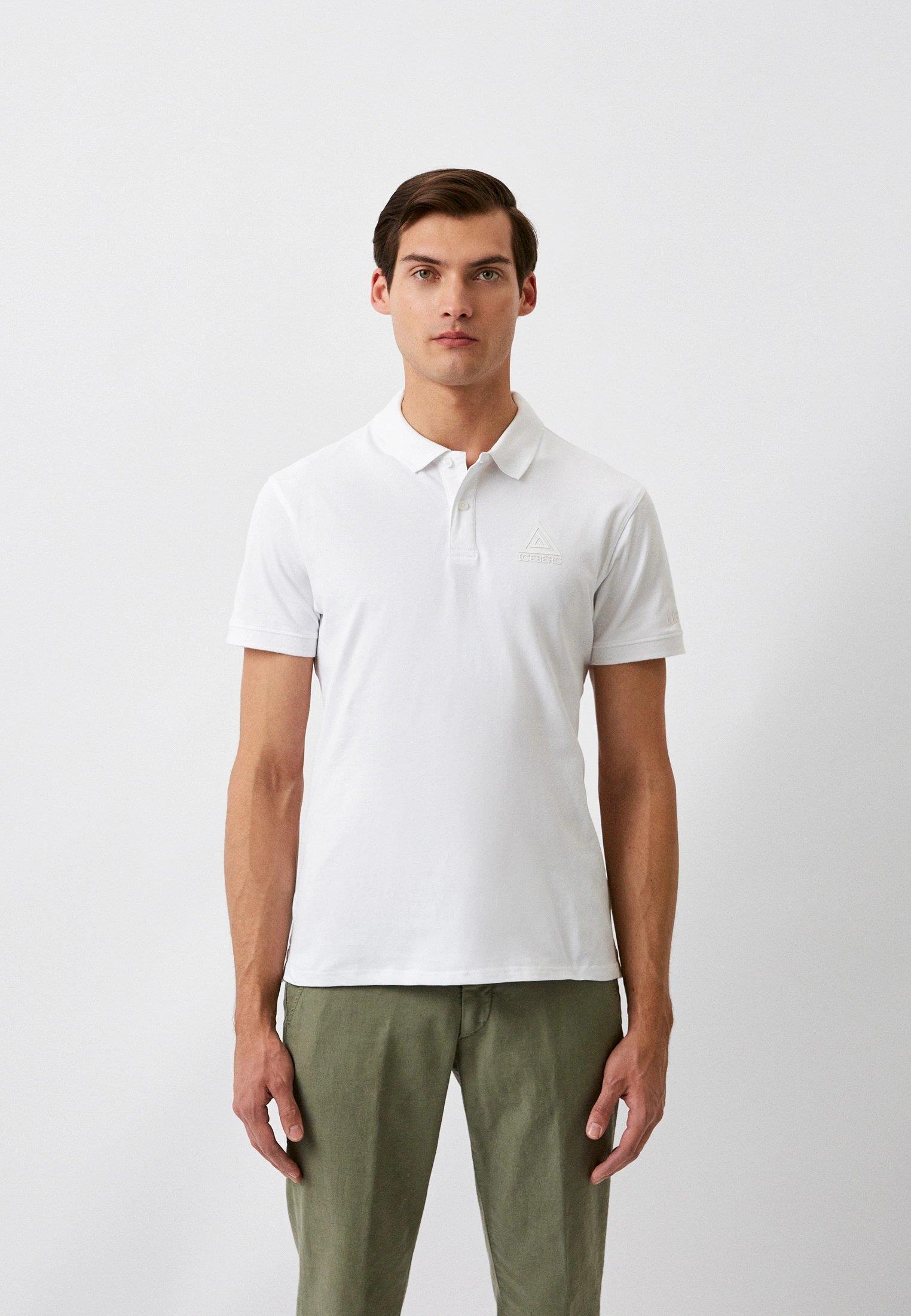 Iceberg ICE3MPL01 Triangle Polo T-Shirt White