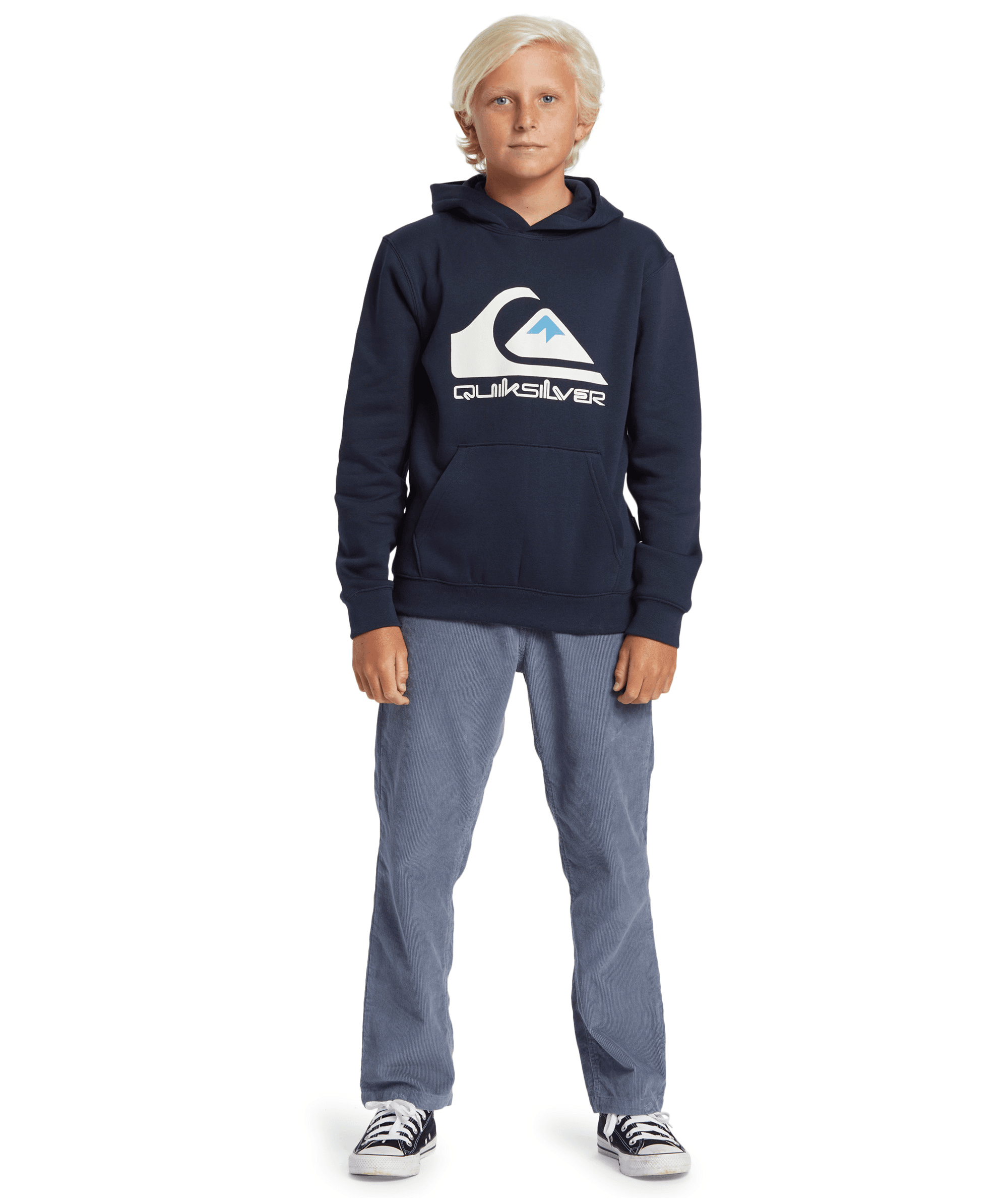 Quiksilver Big Logo Hoodie Çocuk Sweatshirt AQBFT03099-NA0 Dark Navy