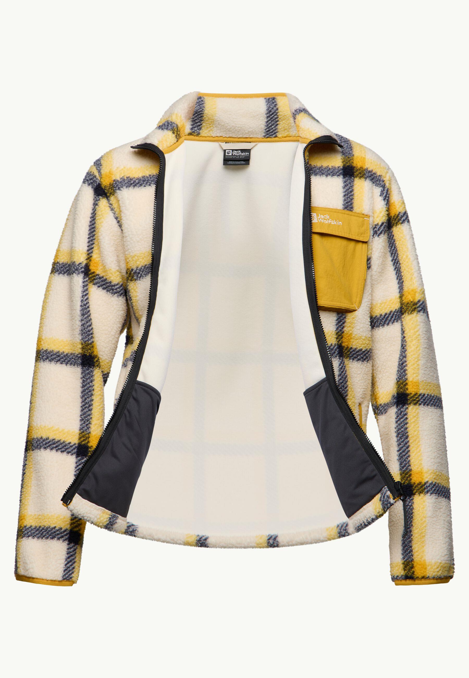 Jack Wolfskin Felslicht Check JKT M Erkek Outdoor Ceket A60058-A0028 Panna Cotta
