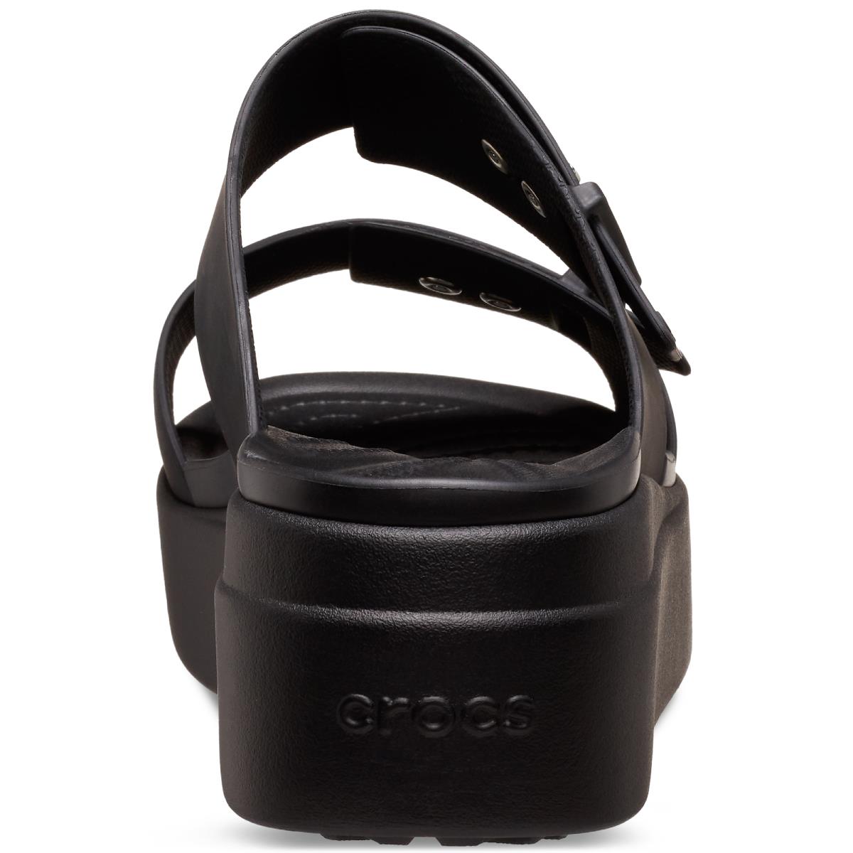 Crocs Brooklyn Buckle Low Wedge Kadın Terlik 207431-001 Black