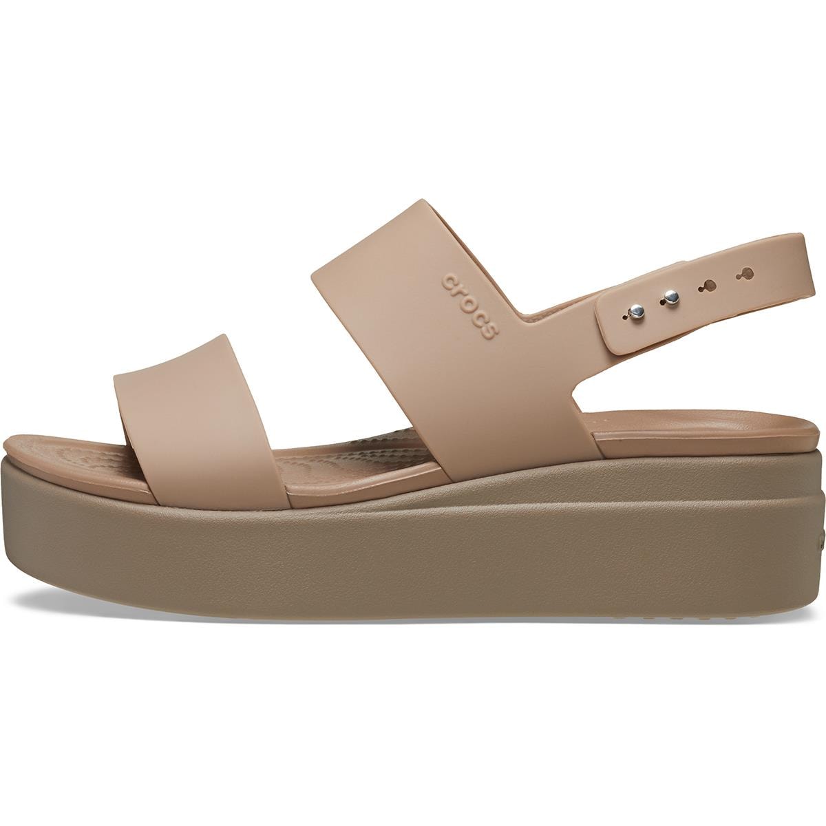 Crocs Brooklyn Low Wedge Kadın Terlik 206453-2EL Latte/Mushroom