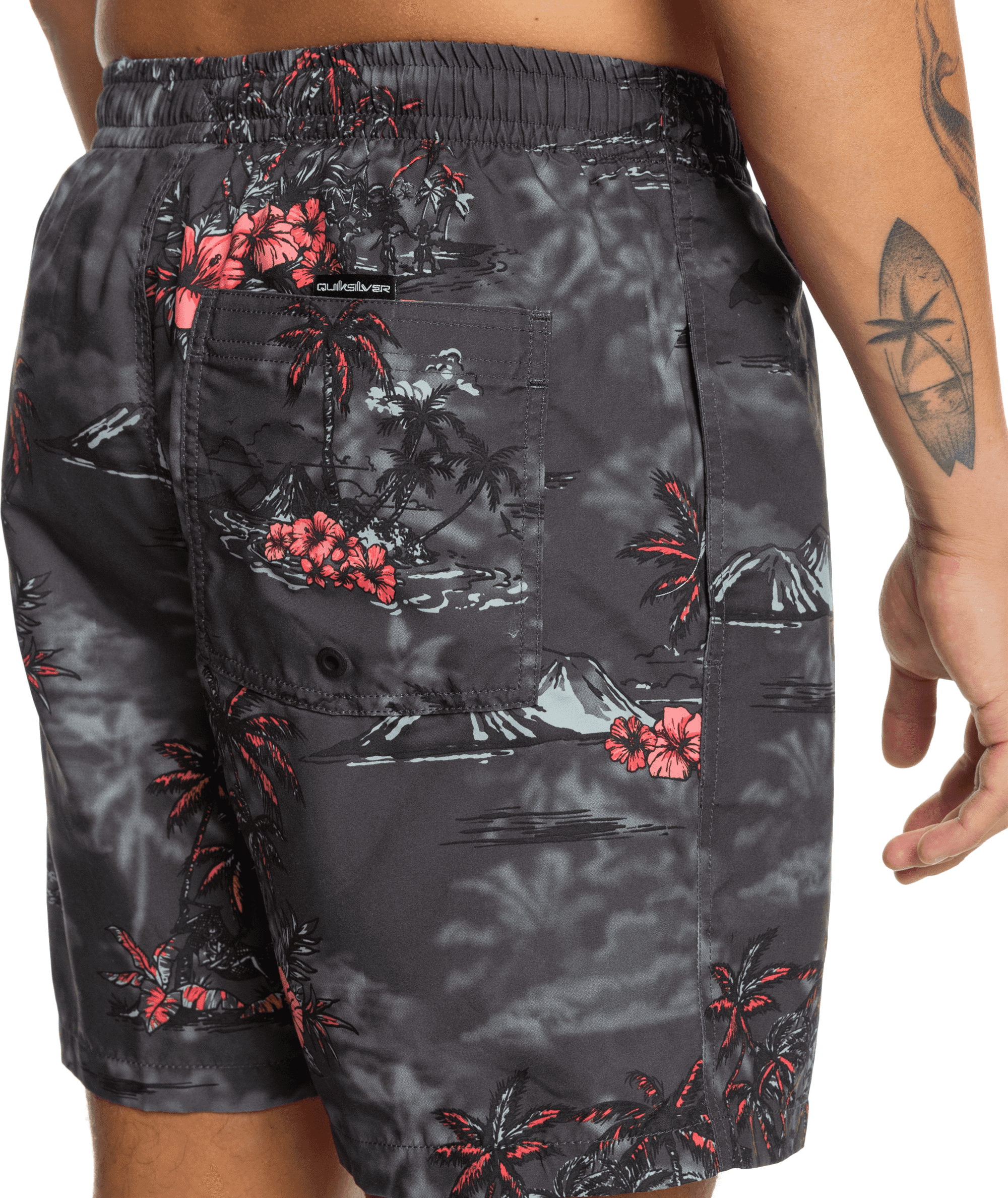 Quiksilver Longmanhill Volley Erkek Şort EQYJV04063-Tarmac