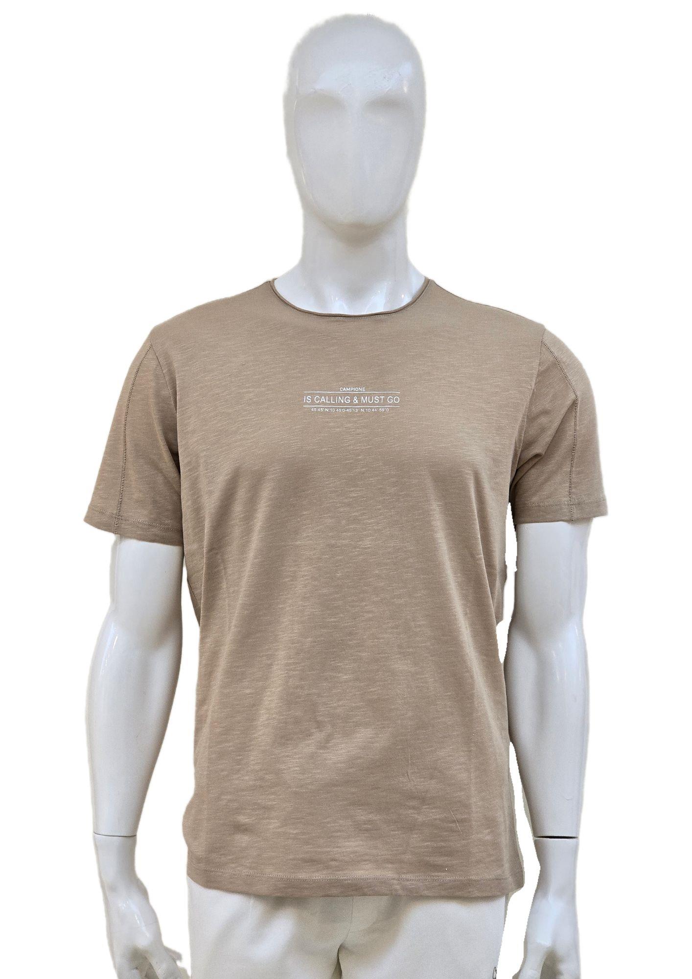 Campione 1099107 Erkek T-Shirt Camel