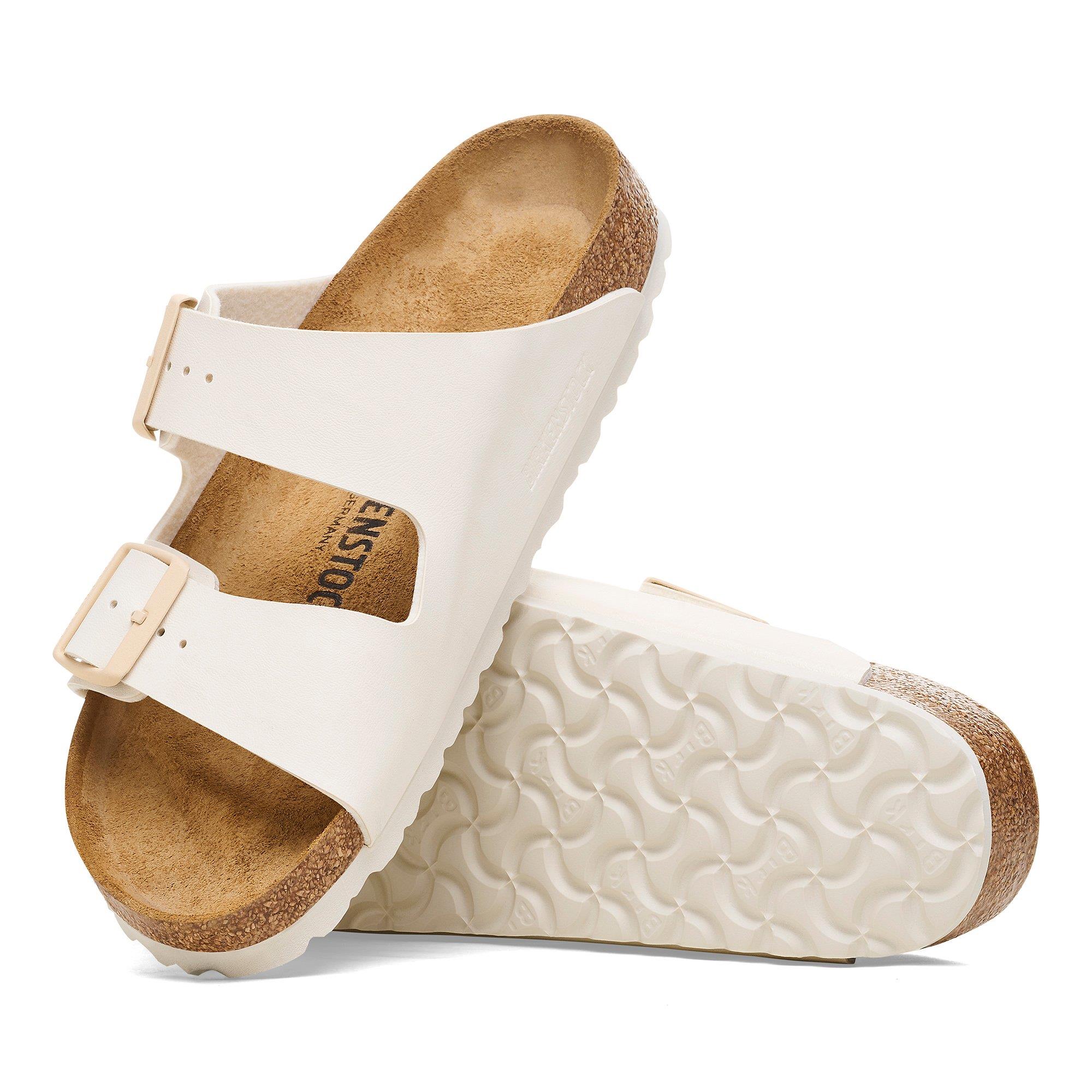 Birkenstock Arizona BF Saffiano Unisex Terlik 1027339-Eggshell