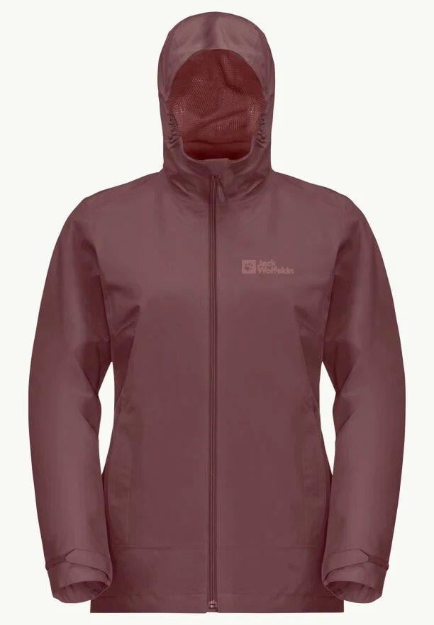 Jack Wolfskin Moonrise 3IN1 JKT W Kadın Outdoor Ceket 1115621-J0128 Red Ochre