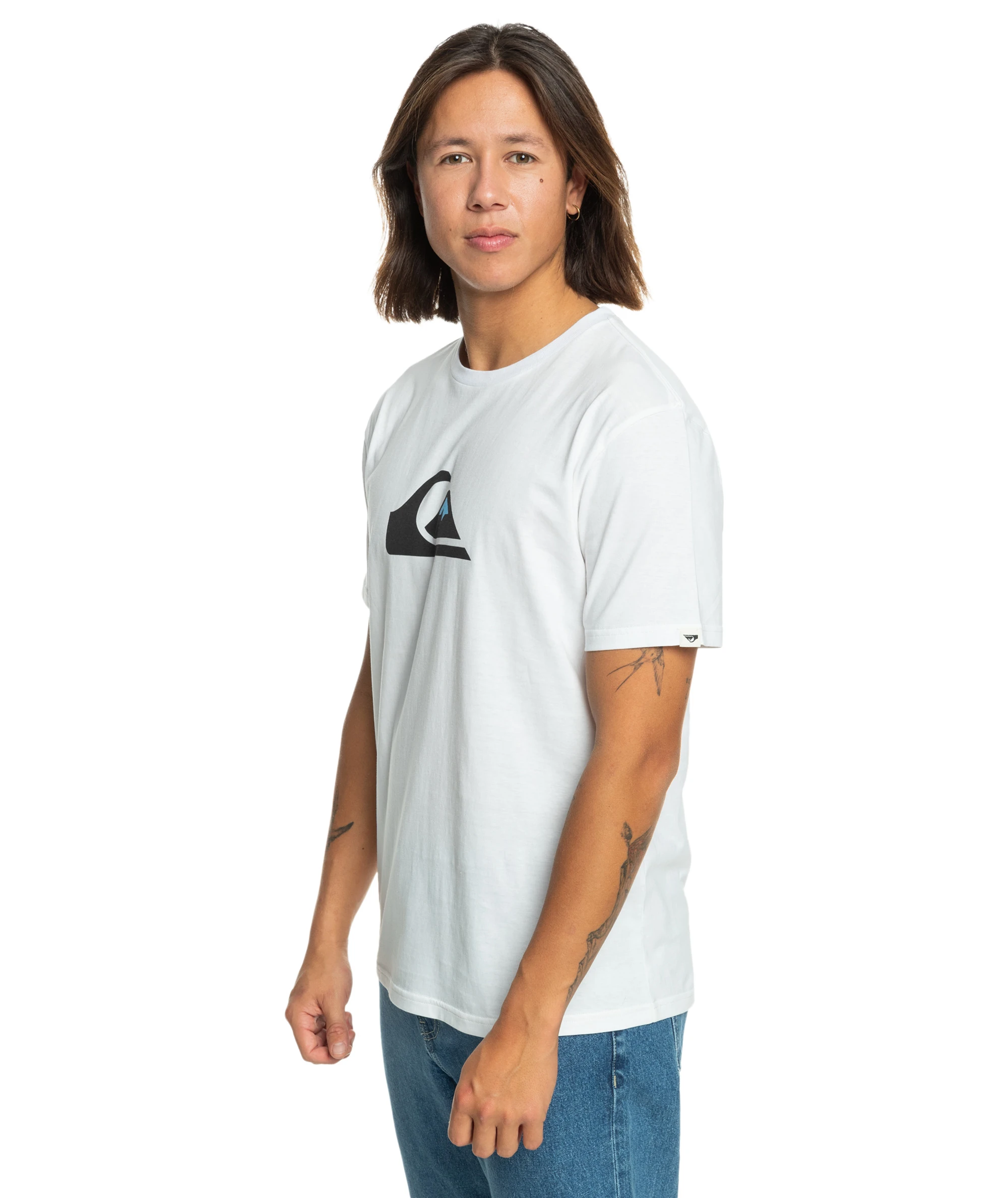 Quiksilver COMP LOGO SS ERKEK  White T-SHIRT
