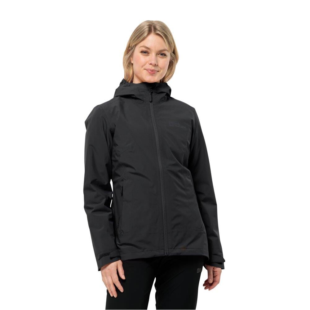 Jack Wolfskin Moonrise 3IN1 JKT W Kadın Outdoor Ceket 1115621-6000 Black
