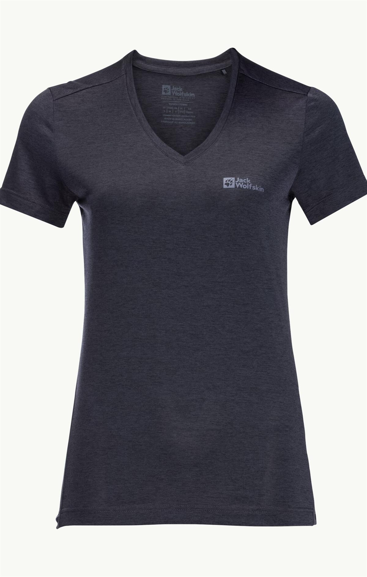 Jack Wolfskin Crosstrail T Kadın T-Shirt 1801693-1388 Graphite