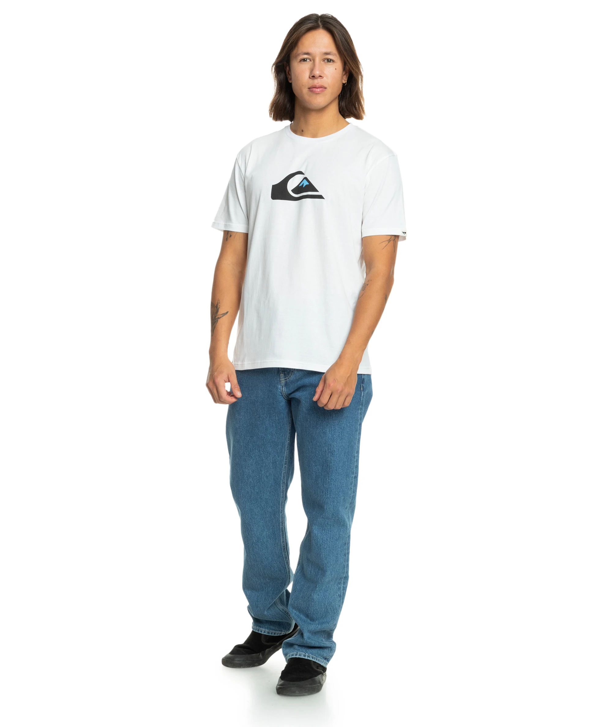 Quiksilver COMP LOGO SS ERKEK  White T-SHIRT