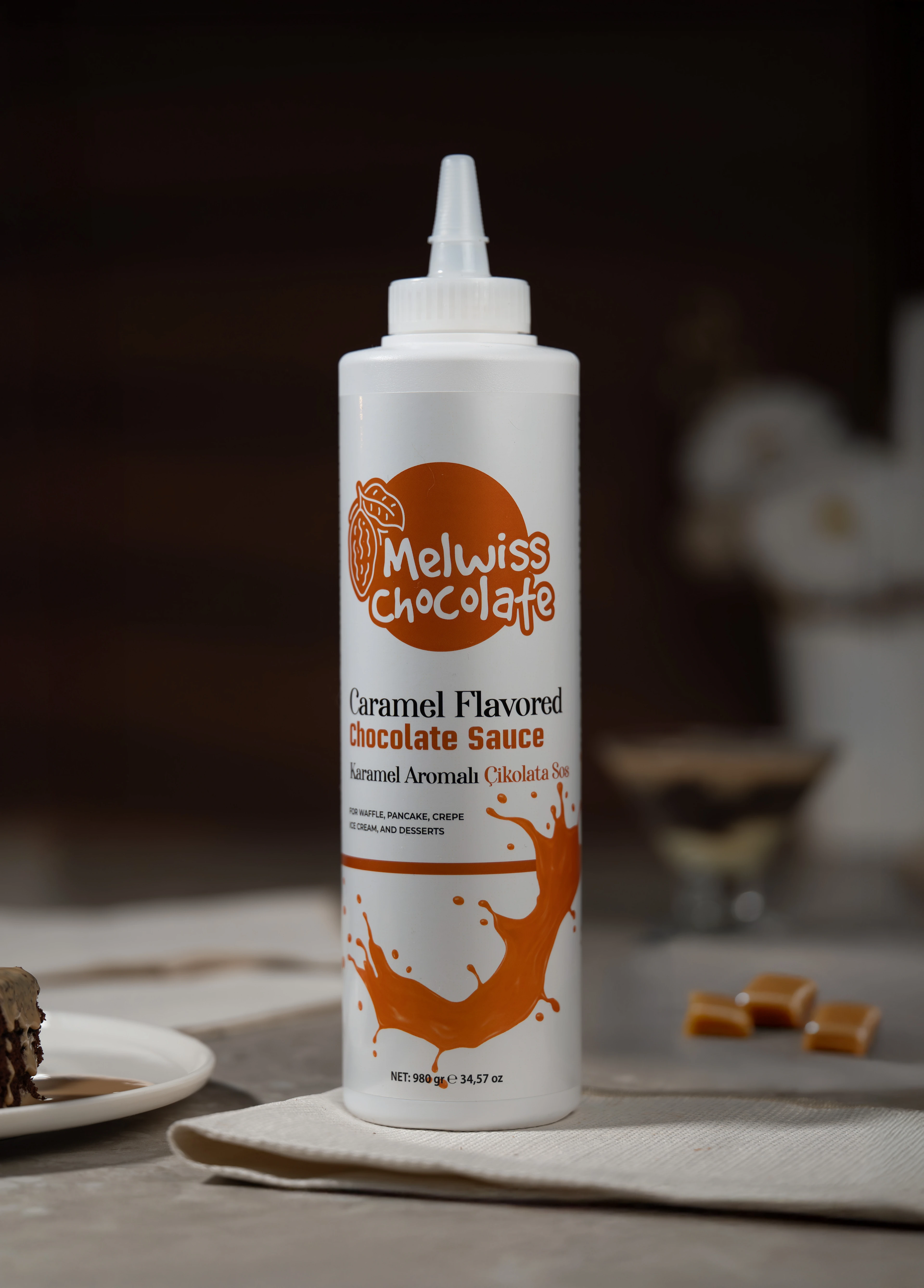 Melwiss Karamel Aromalı Tatlı Sos 980g