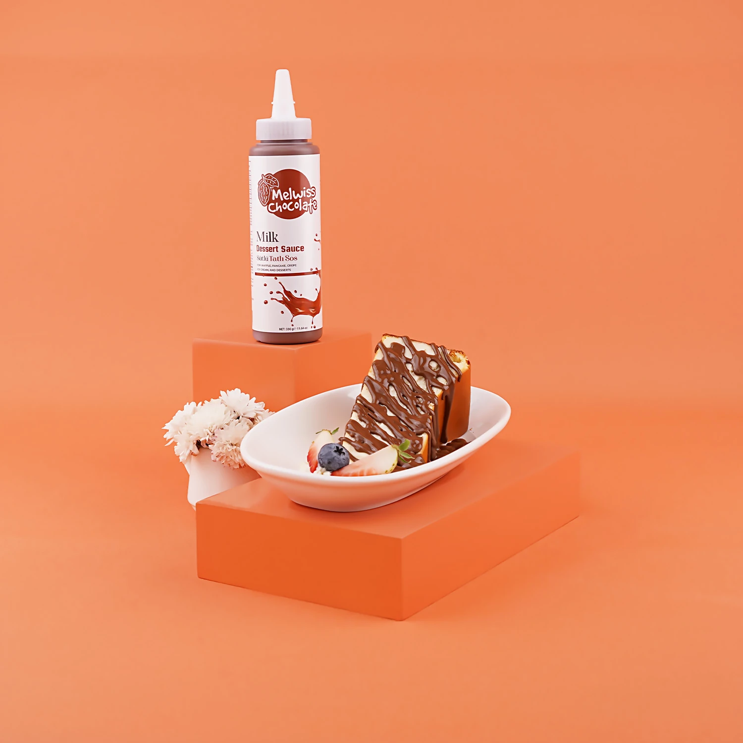 Sütlü Tatlı Sos 330 g - Waffle & Pankek & Krep Sosu