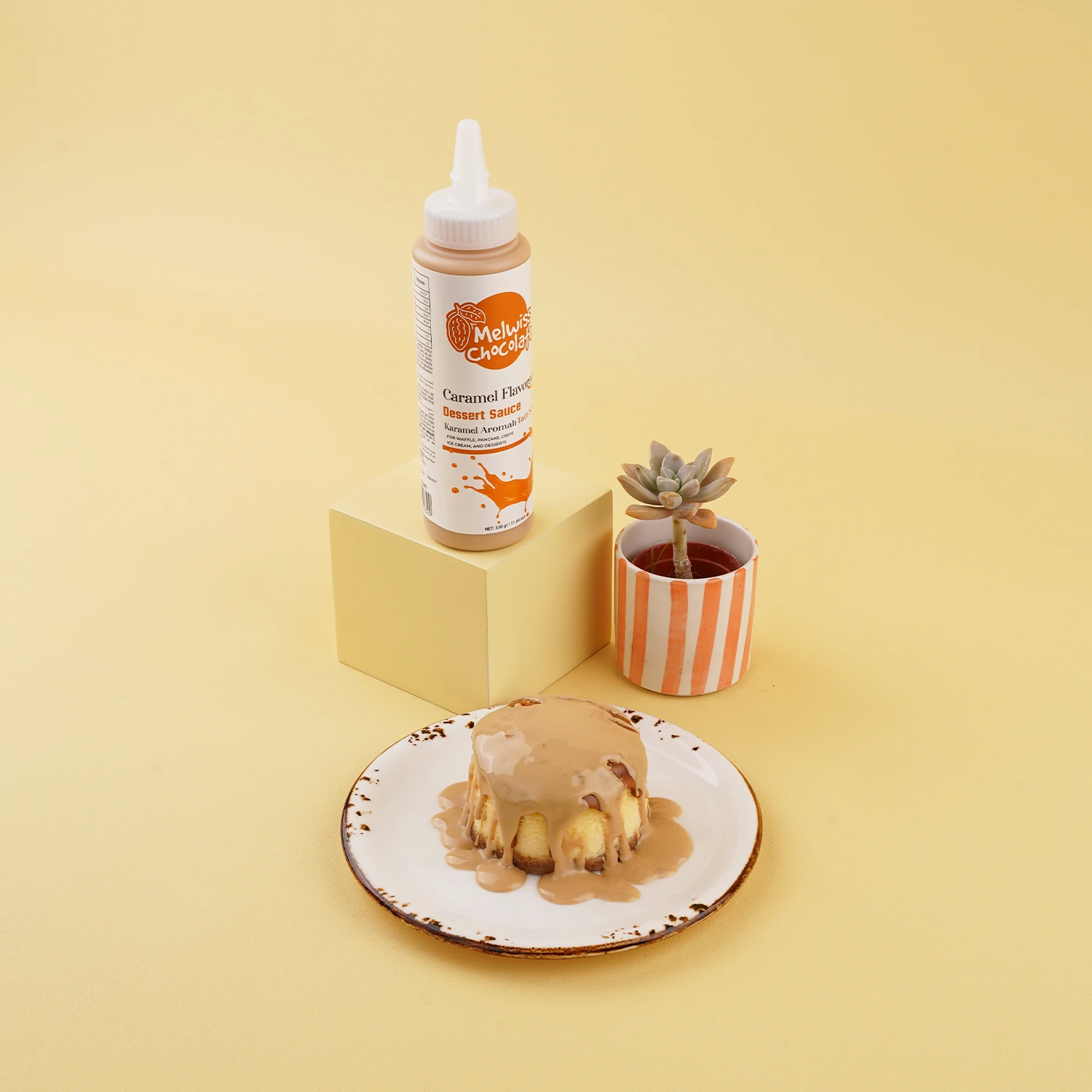 Karamel Aromalı Tatlı Sos 330 g - Waffle & Pankek & Krep Sosu
