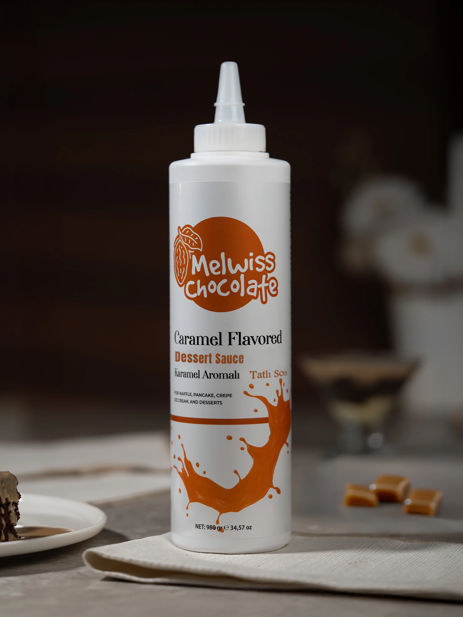 Melwiss Karamel Aromalı Tatlı Sos 980g