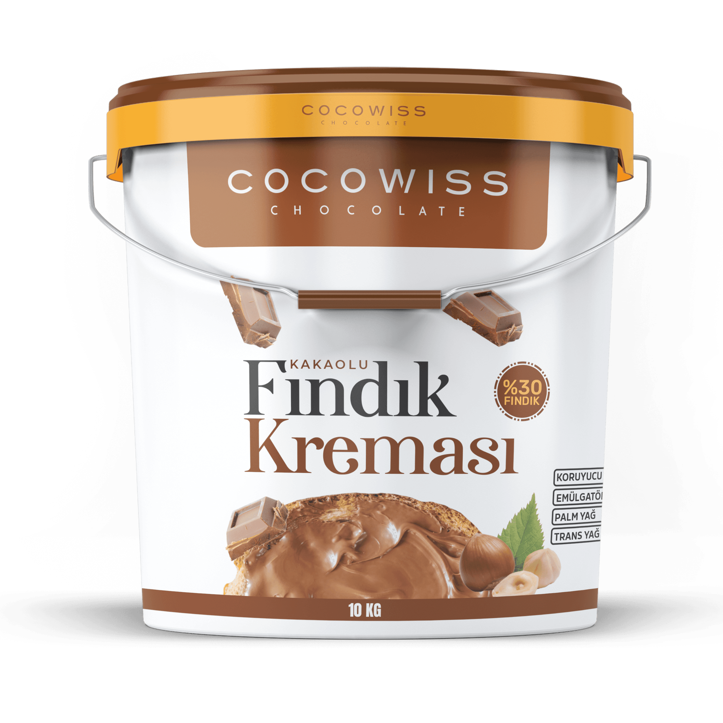 Cocowiss Kakaolu Fındık Kreması (%30 Fındık) - 10Kg