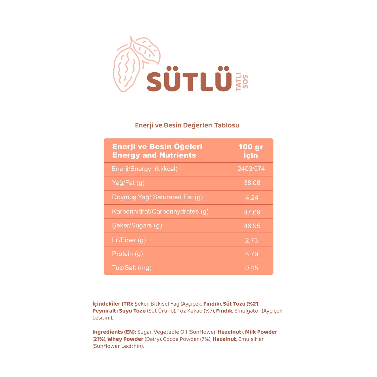 Sütlü Tatlı Sos 330 g - Waffle & Pankek & Krep Sosu