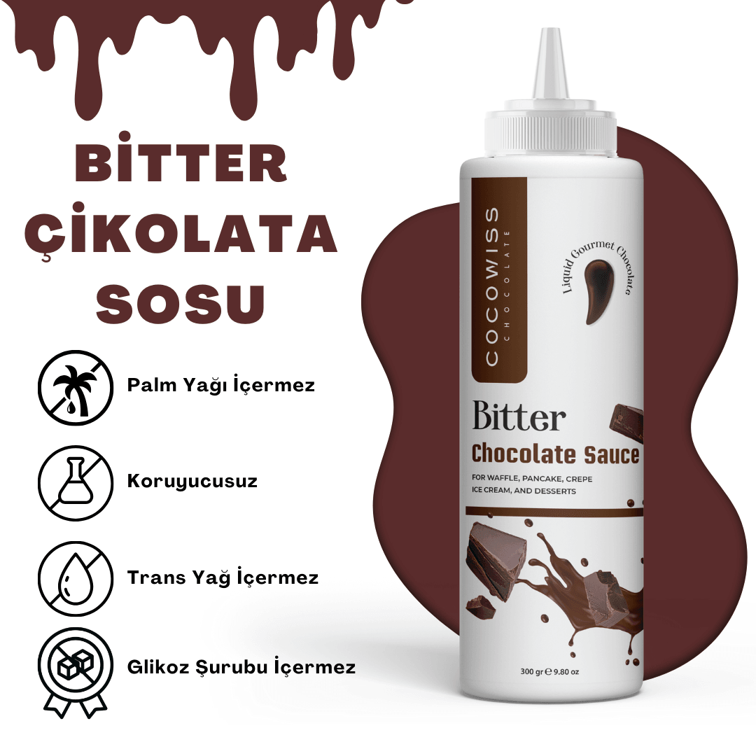 Cocowiss Bitter Çikolata Sosu - 1Kg