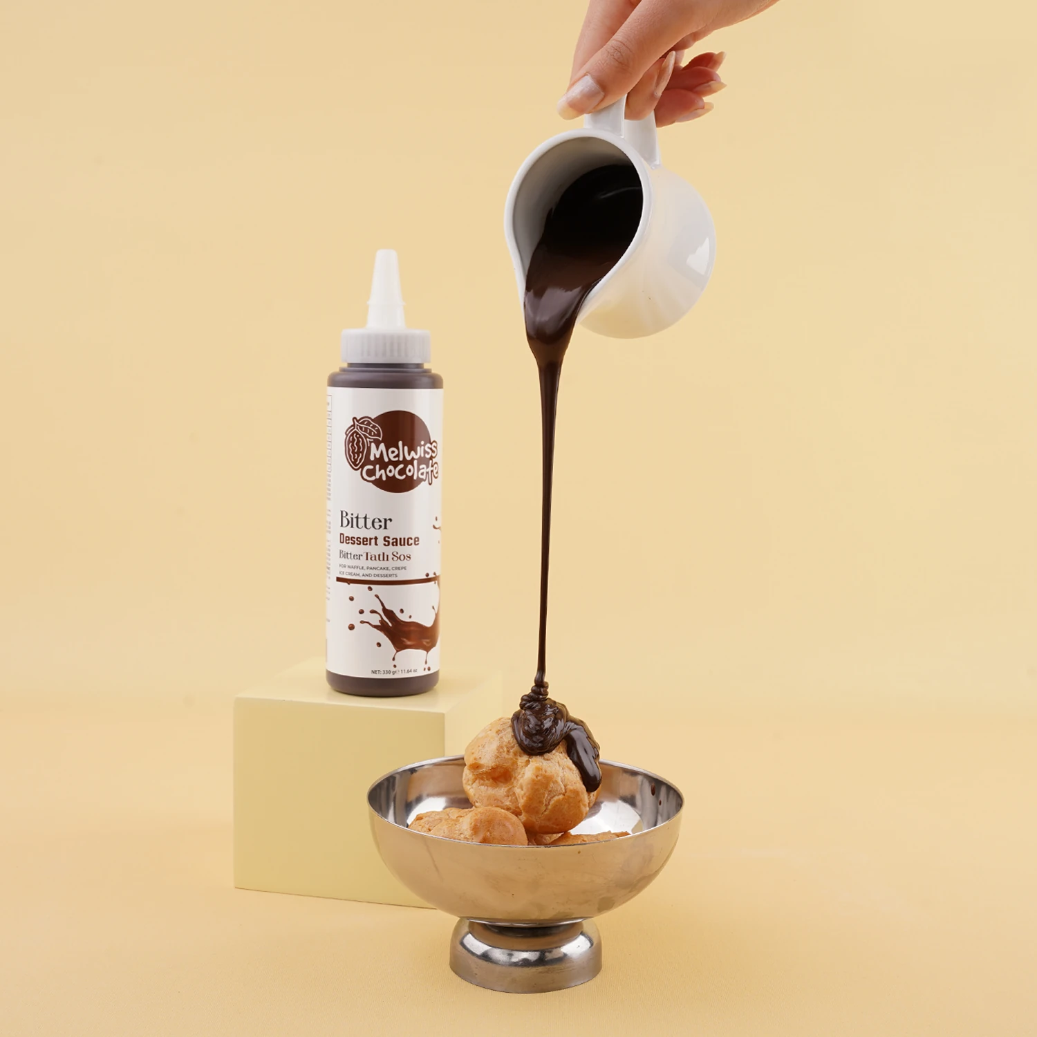 Bitter Tatlı Sosu 330 g - Waffle & Pankek & Krep Sosu