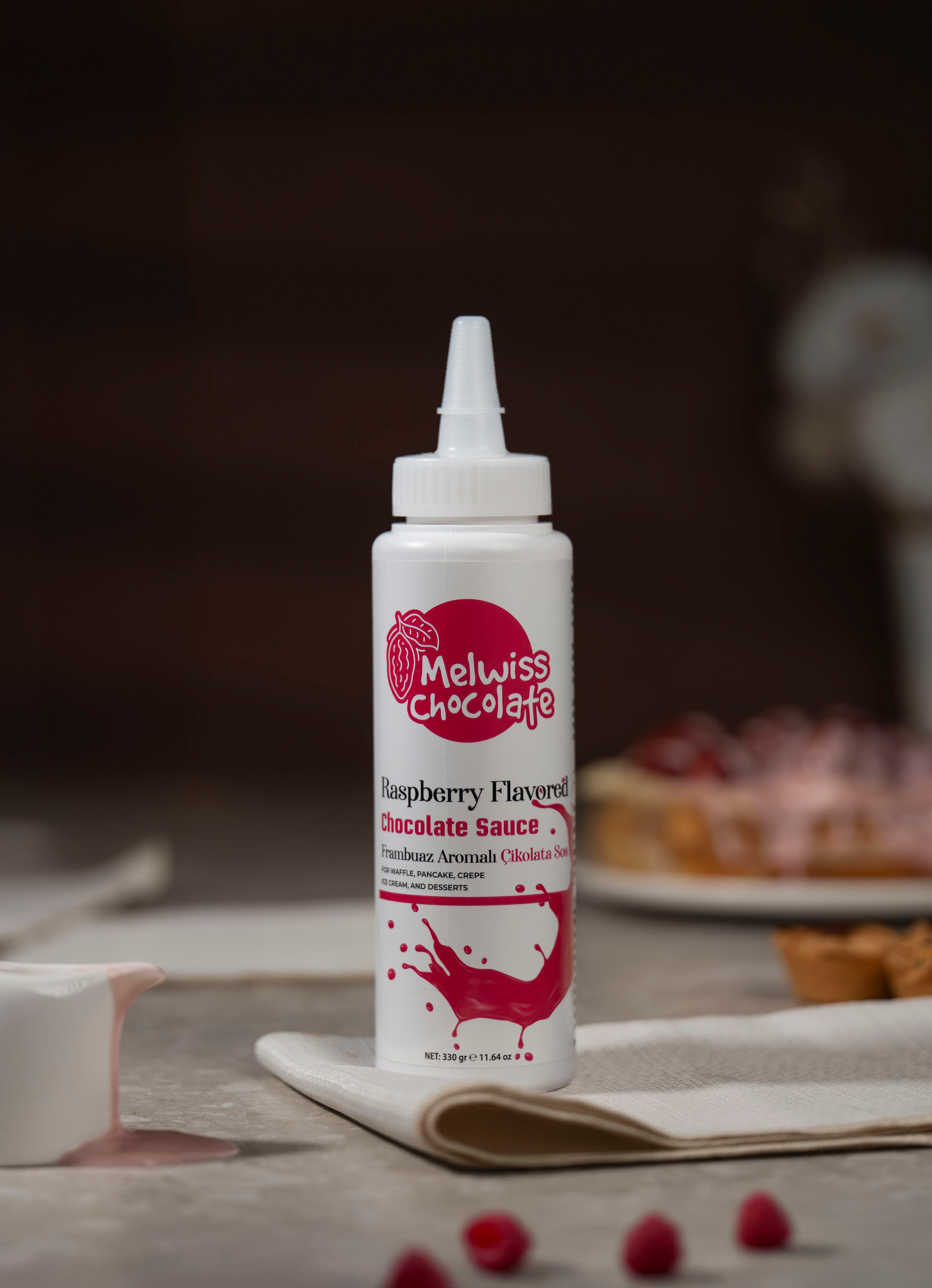 Melwiss Frambuaz Aromalı Çikolata Sosu 300GR