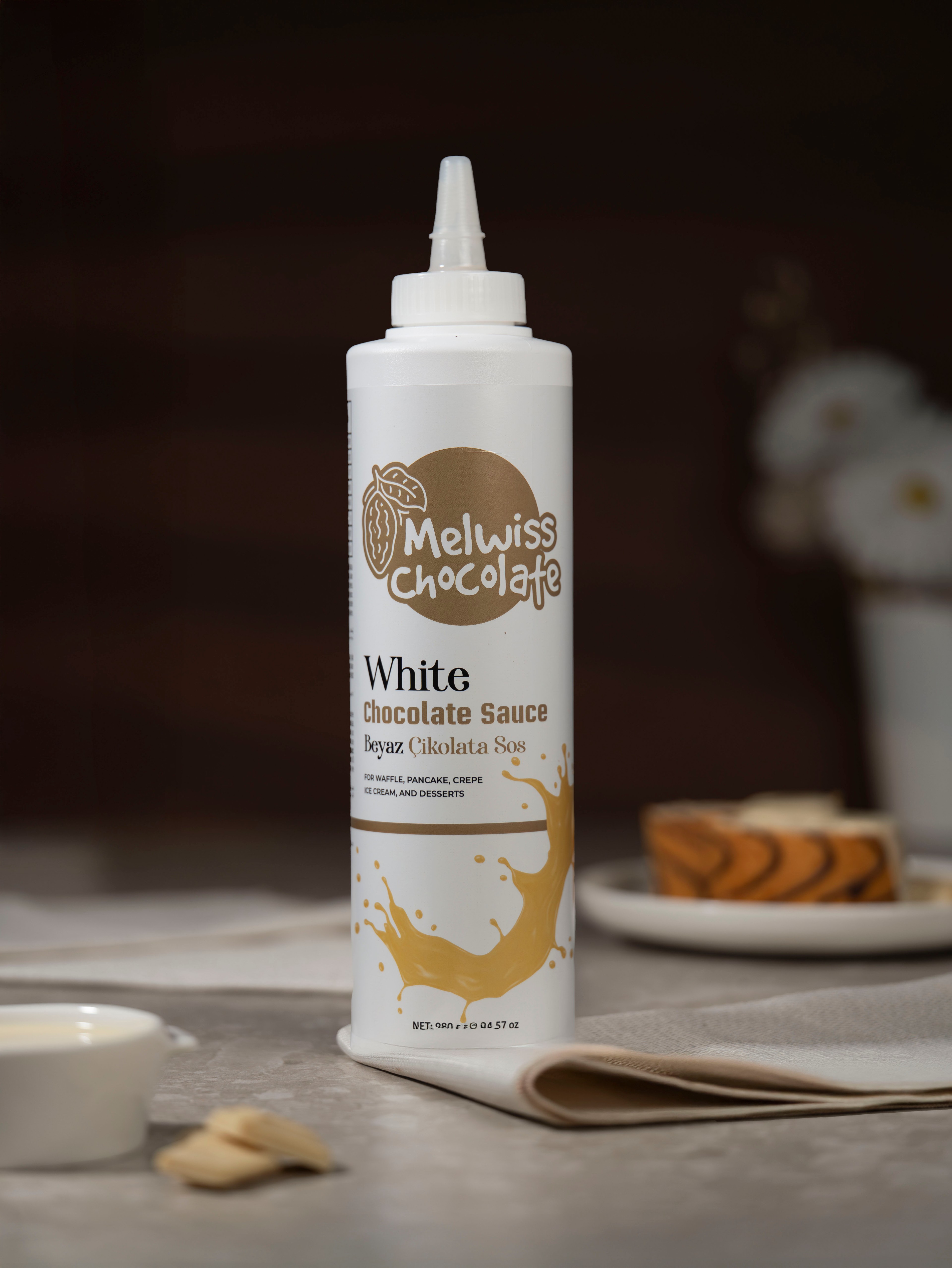 Melwiss Beyaz Çikolata Sosu 1KG