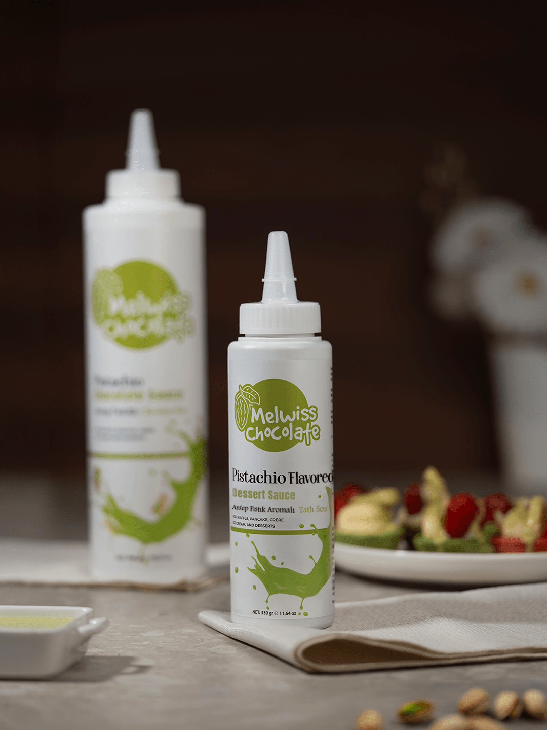 Melwiss Antep Fıstık Aromalı Tatlı Sos 330 GR