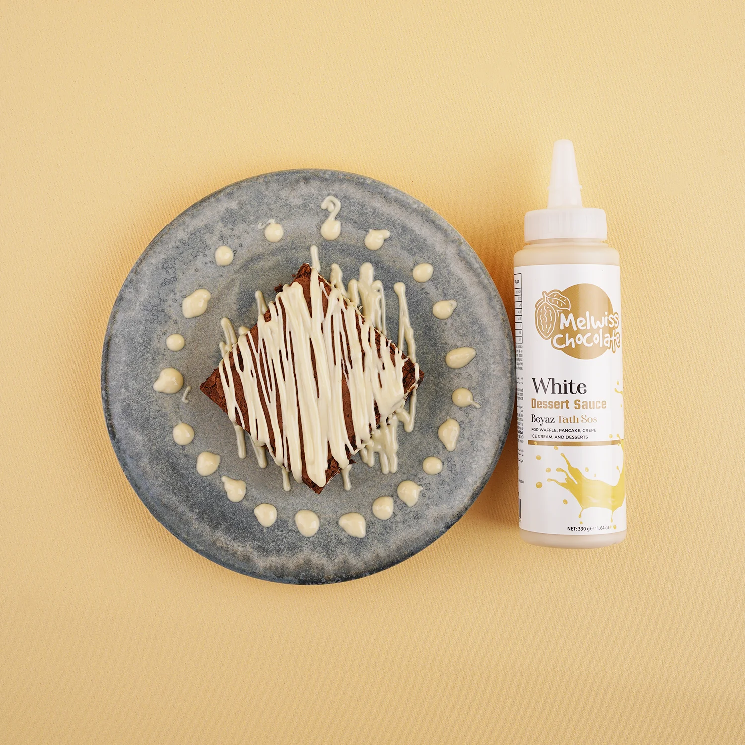 Beyaz Tatlı Sos 330 g - Waffle & Pankek & Krep Sosu
