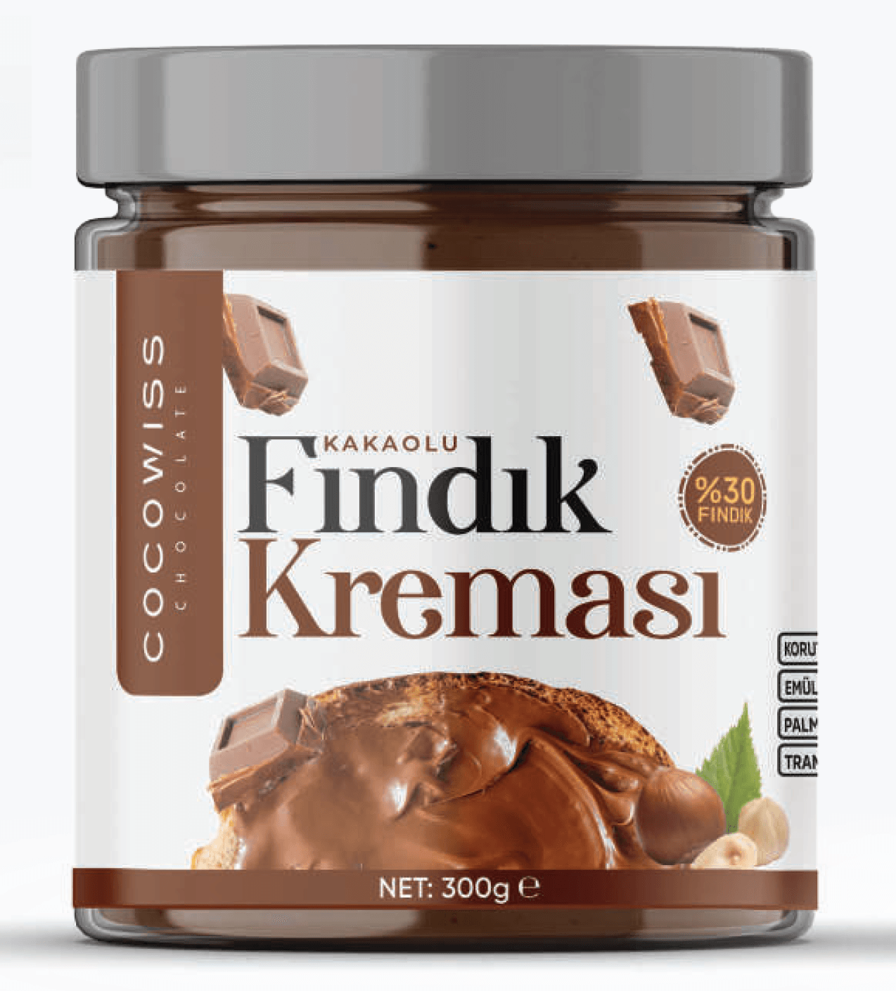 Cocowiss Kakaolu Fındık Kreması (%30 Fındık) - 330gr