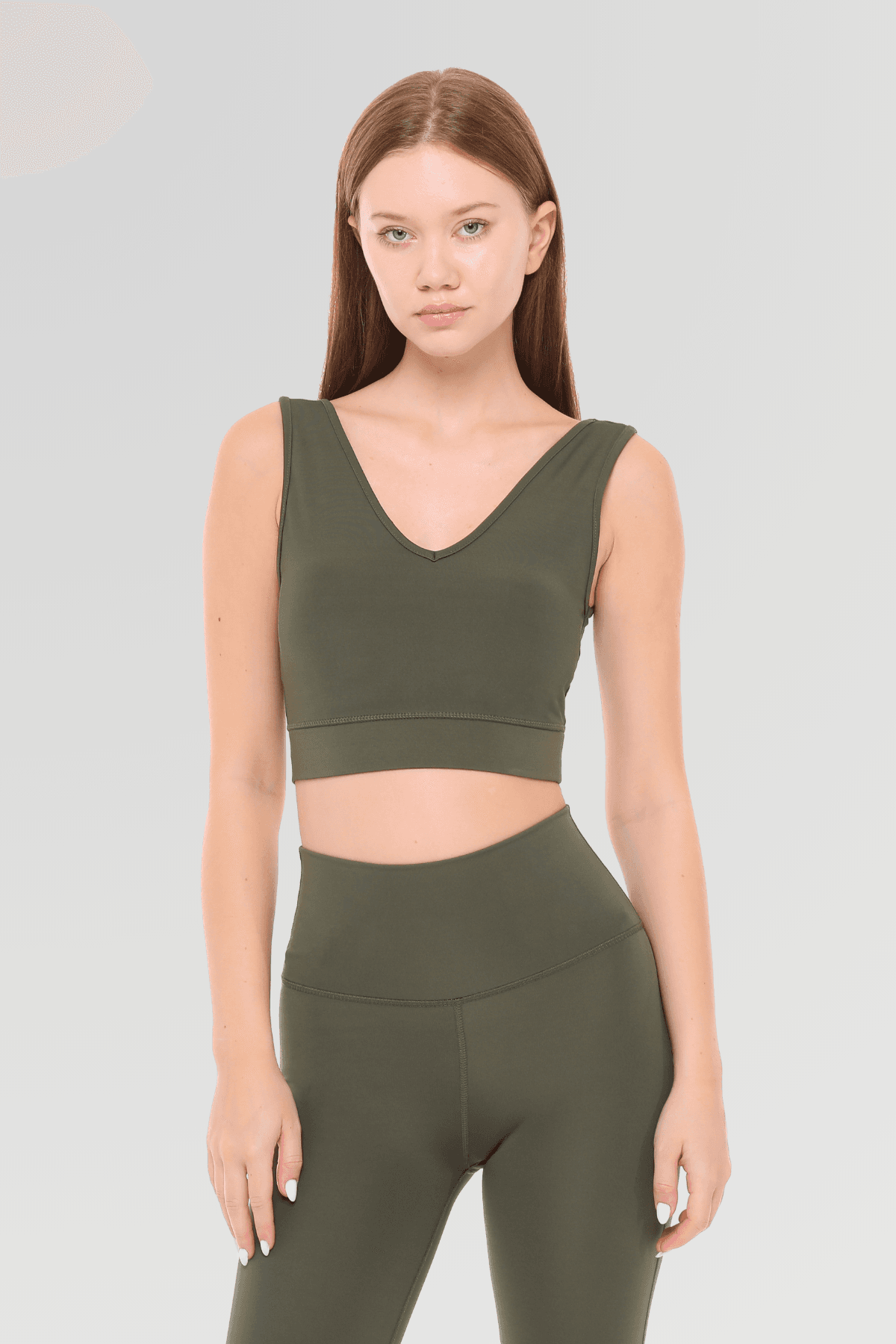 XWATEN Destekli Crop Top - Green