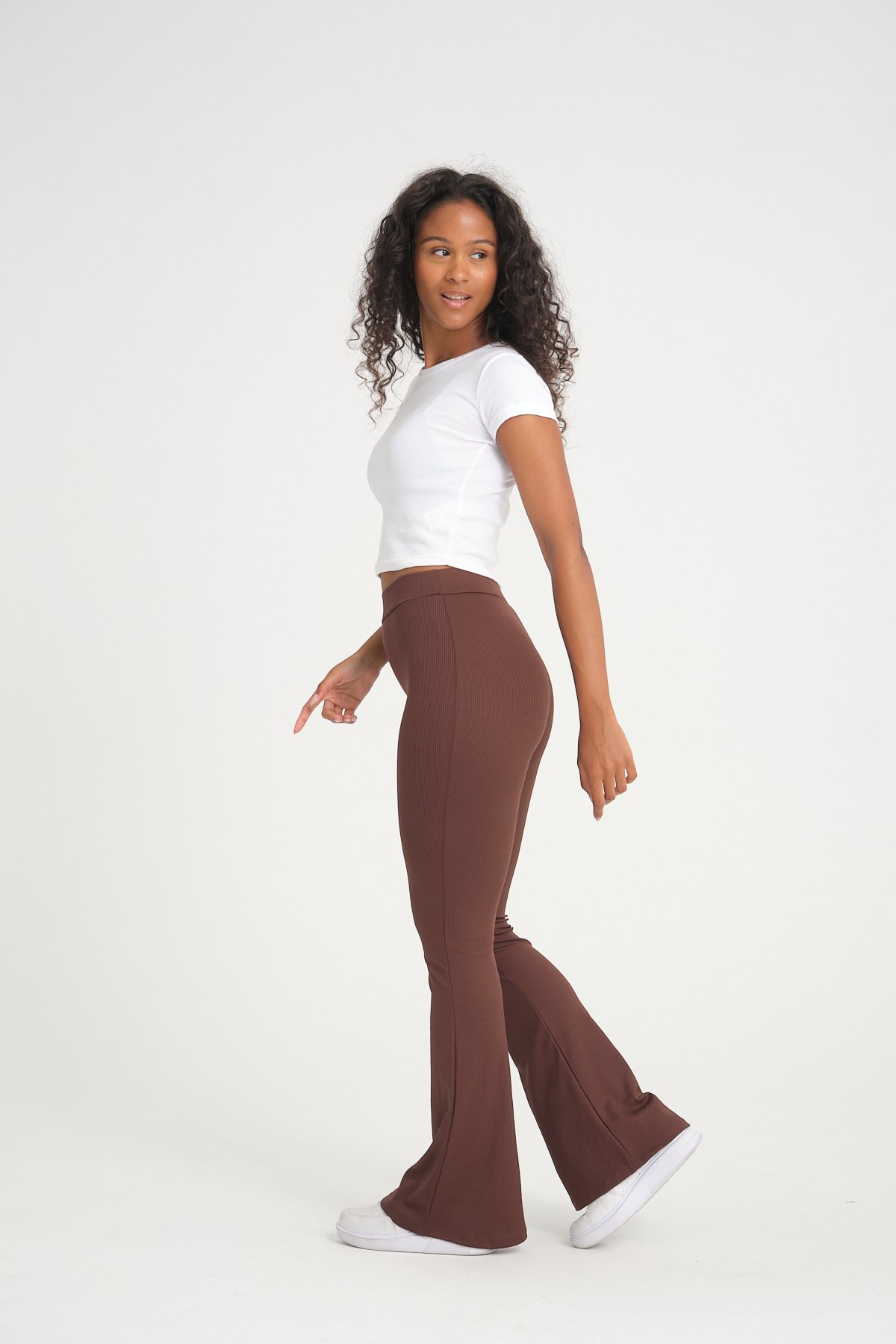 XWATEN Wide Leg Tayt - Brown