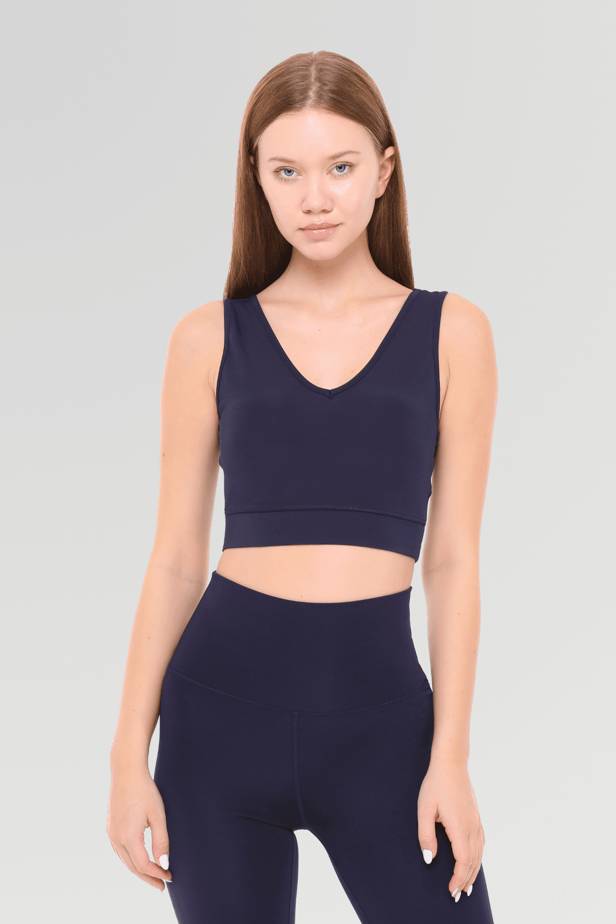 XWATEN Destekli Crop Top - Navy Blue