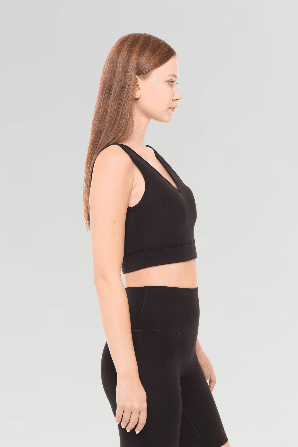 XWATEN Destekli Crop Top - Black