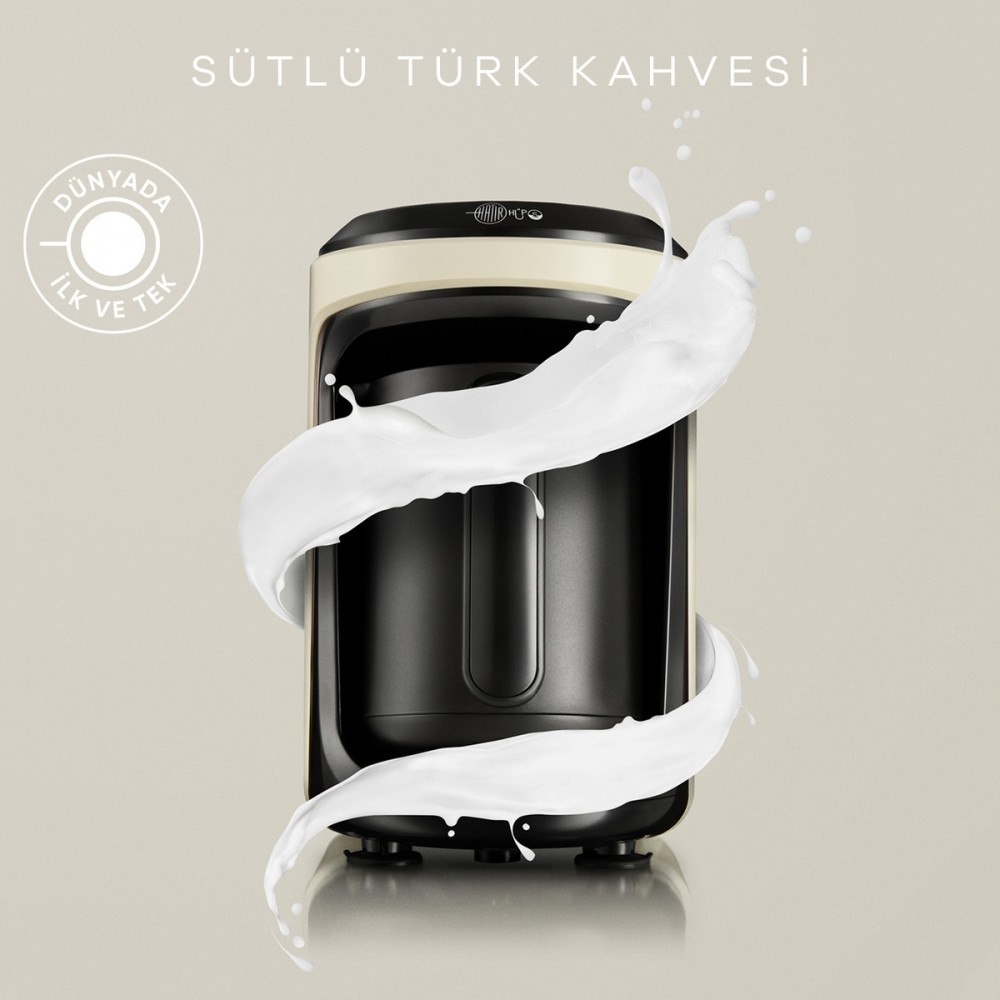 Hatır Hüps Sütlü Türk Kahve Makinesi - Krem