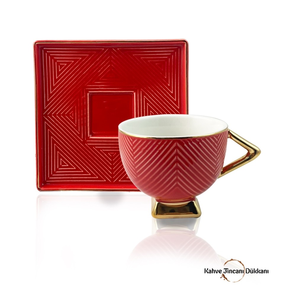 Porselen Art Deco Kahve Fincanı