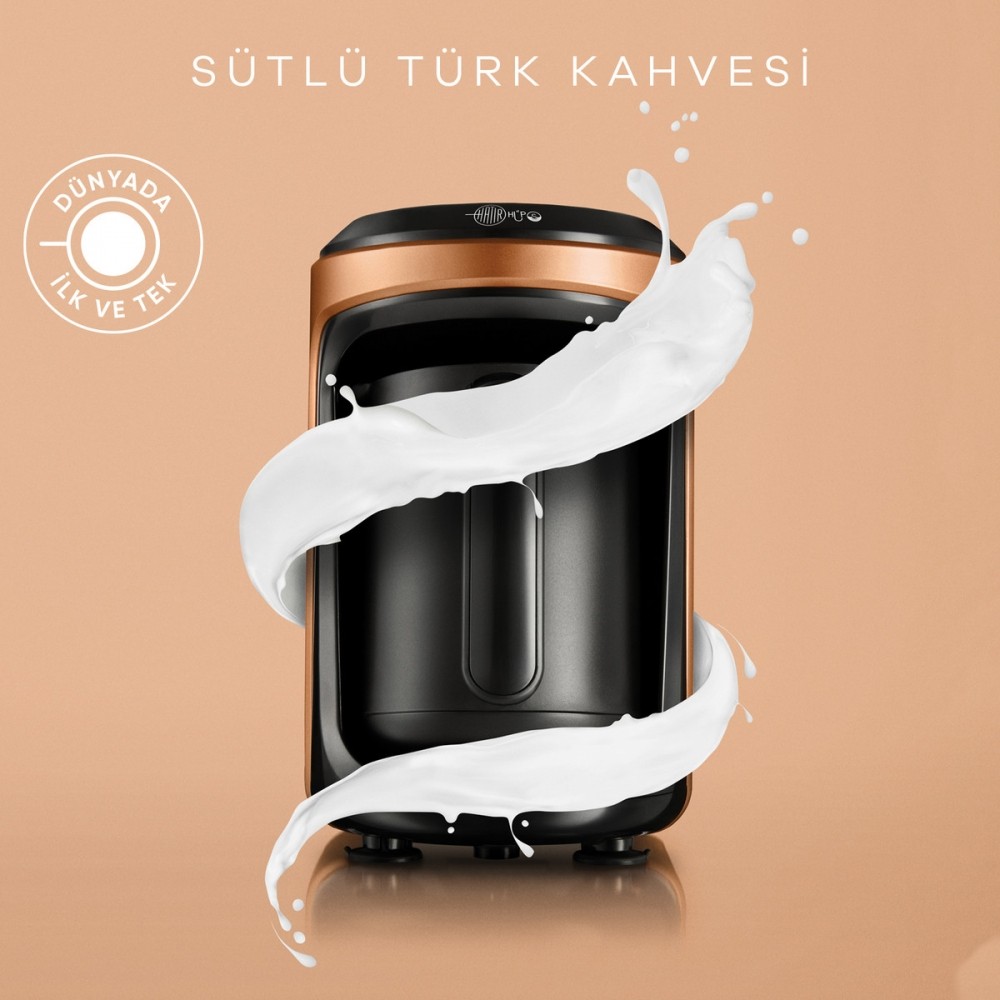 Hatır Hüps Sütlü Türk Kahve Makinesi - Bronz