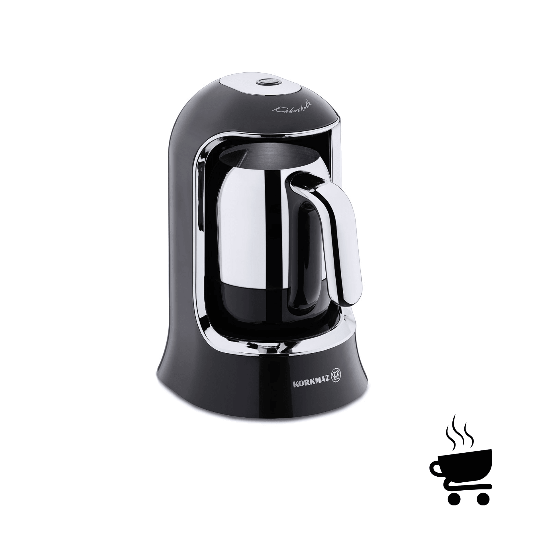 Korkmaz Kahvekolik  Otomatik Kahve Makinesi - Siyah