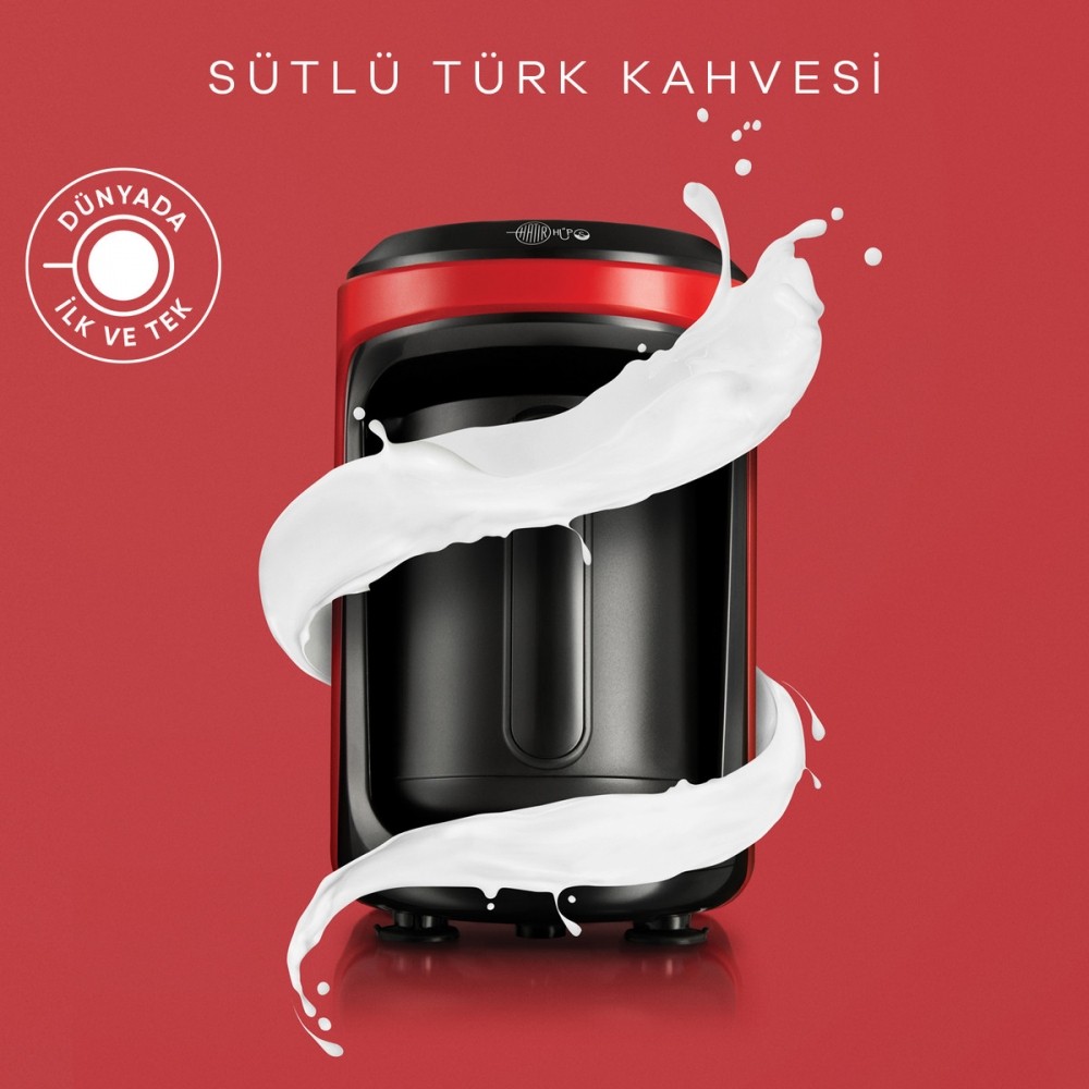 Hatır Hüps Sütlü Türk Kahve Makinesi - Kırmızı