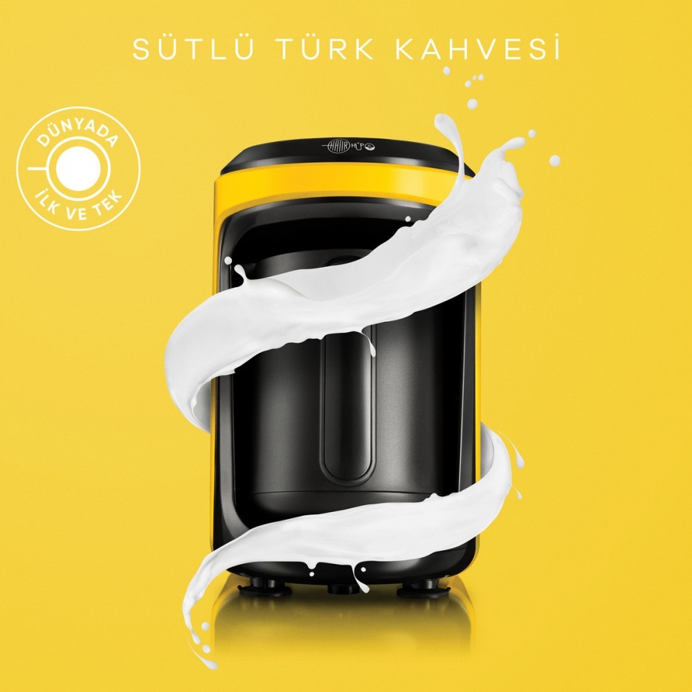 Hatır Hüps Sütlü Türk Kahve Makinesi - Sarı