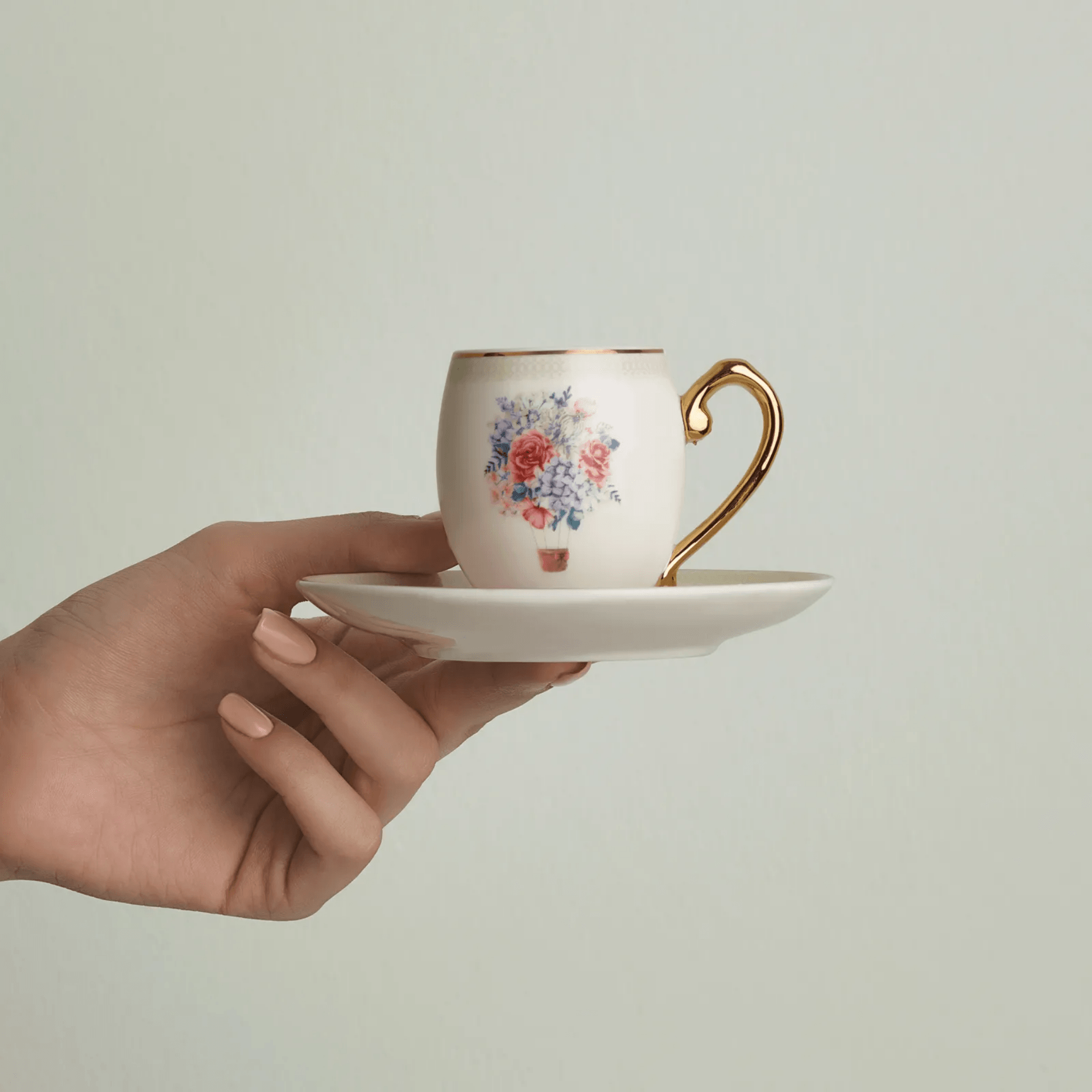 Floral Kahve Fincanı 