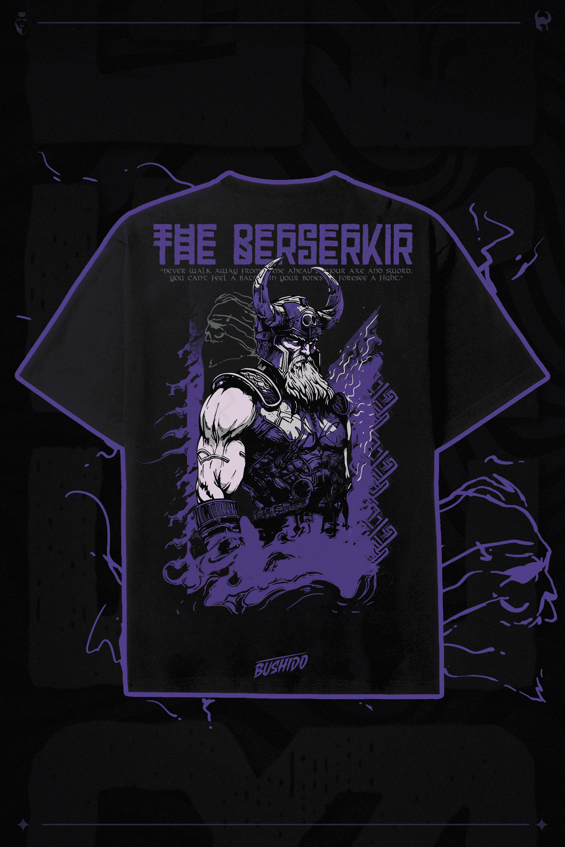 The Berserkir Oversize Tshirt - Siyah