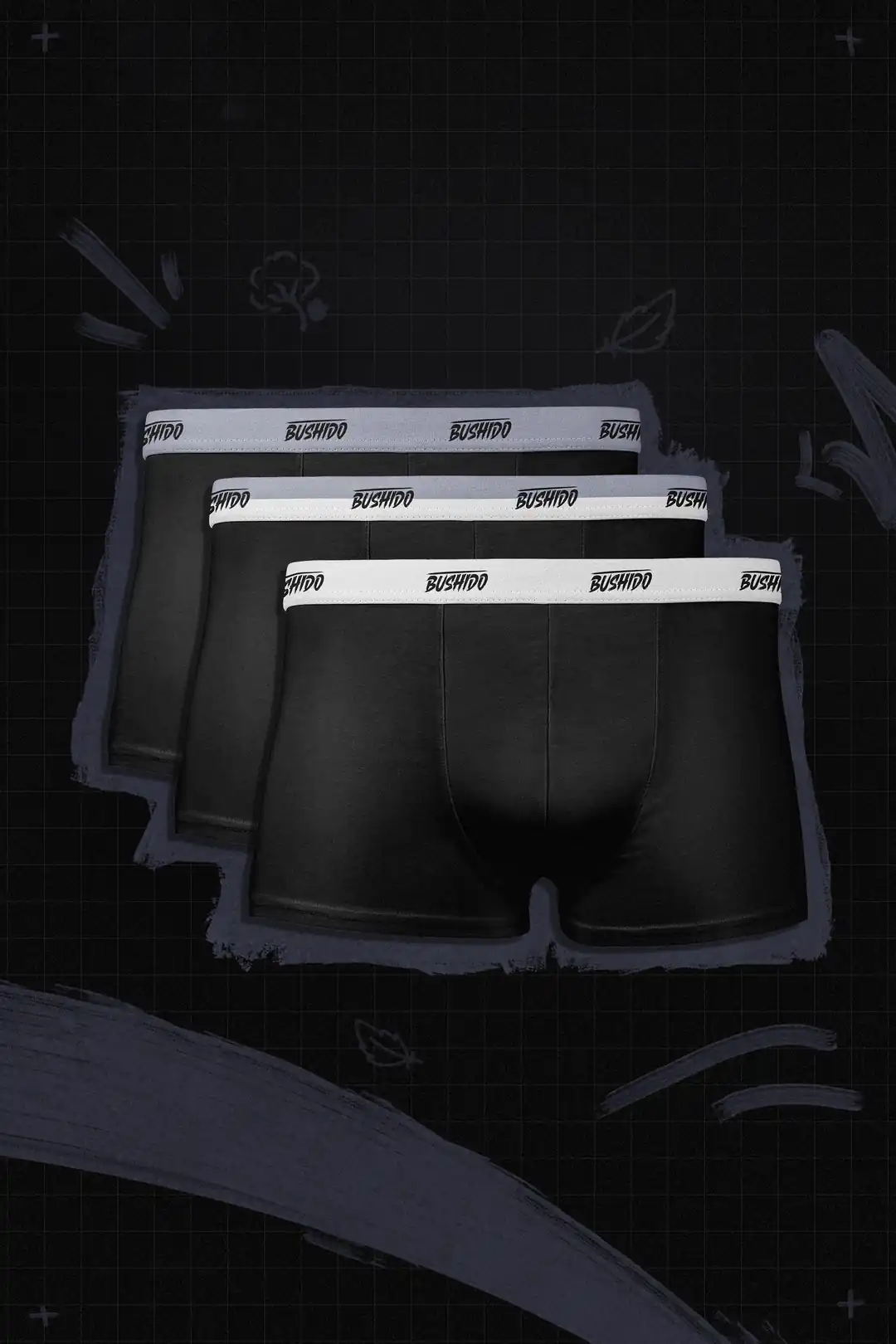 Bushido Basic Premium Boxer 3'lü Set